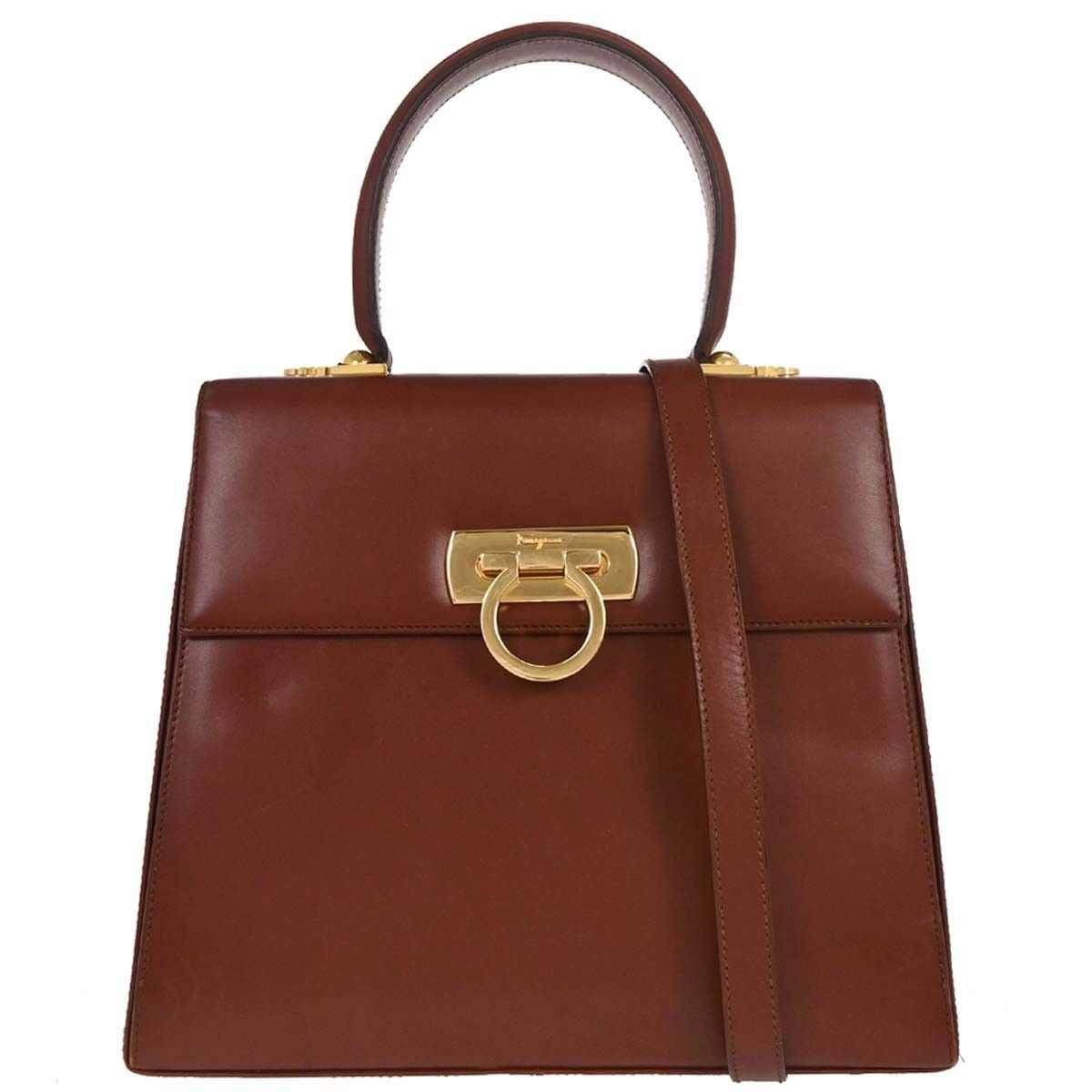 Salvatore Ferragamo Salvatore Ferragamo Gancini Convertible Top Handle Bag Leather Size ONE SIZE - 1 Thumbnail