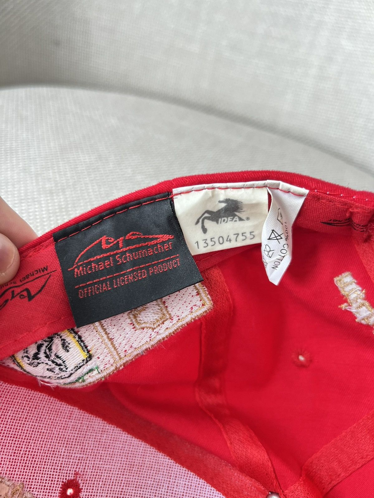 Ferrari Vintage Cap Ferrari Michael Schumacher 6x World Champion Size ONE SIZE - 11 Thumbnail