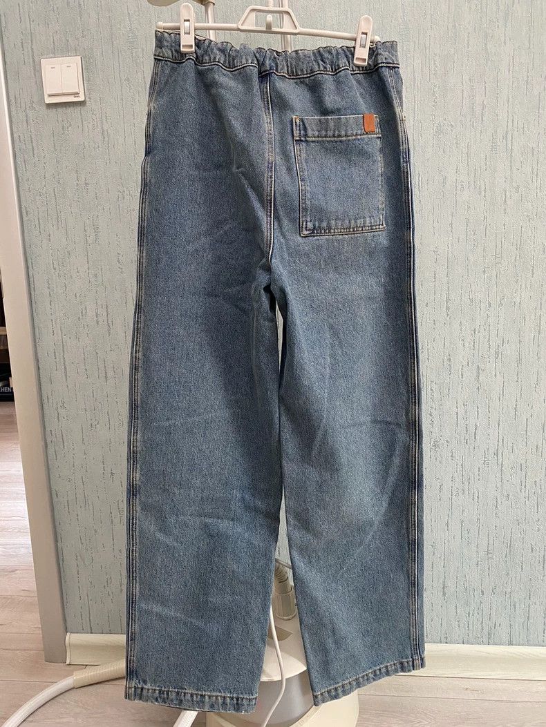 Loewe Loewe size46 SS23 Solid Color Drawstring Straight Leg Jeans Size US 30 / EU 46 - 2 Thumbnail
