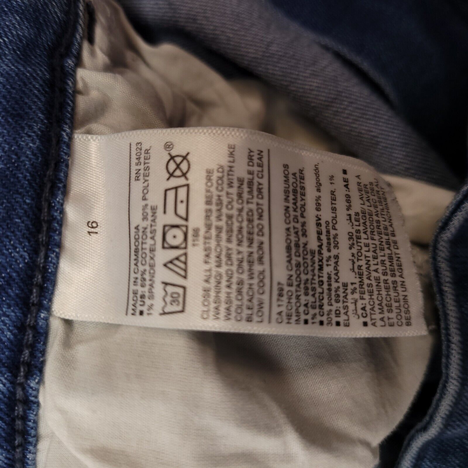 Old Navy Old Navy Casual Button Denim Jeans Womens Size 16 Blue Size 38" / US 16 / IT 52 - 3 Thumbnail