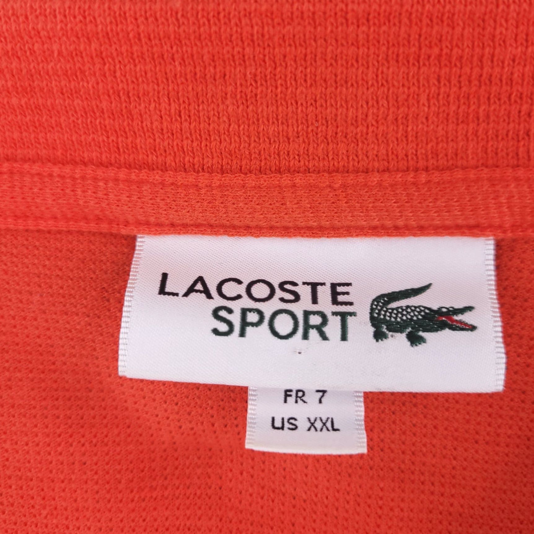 Lacoste Lacoste Polo Shirt Mens 2XL Orange Short Sleeve Cotton Slim Fit Sports Shirt Mens 2XL Orange Size US XXL / EU 58 / 5 - 3 Thumbnail