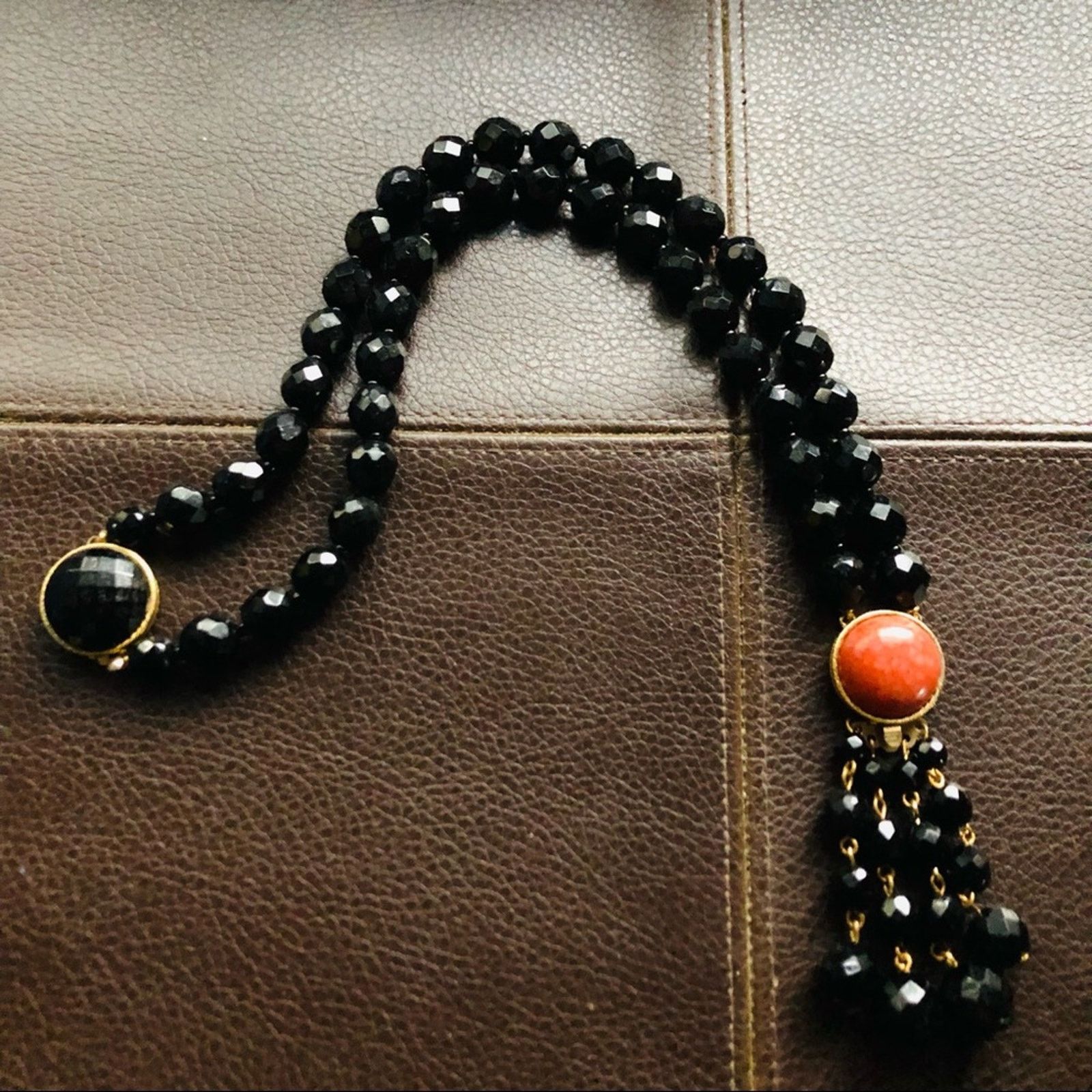 Vintage Vintage faceted glass bead versatile fringe necklace Size ONE SIZE - 9 Thumbnail