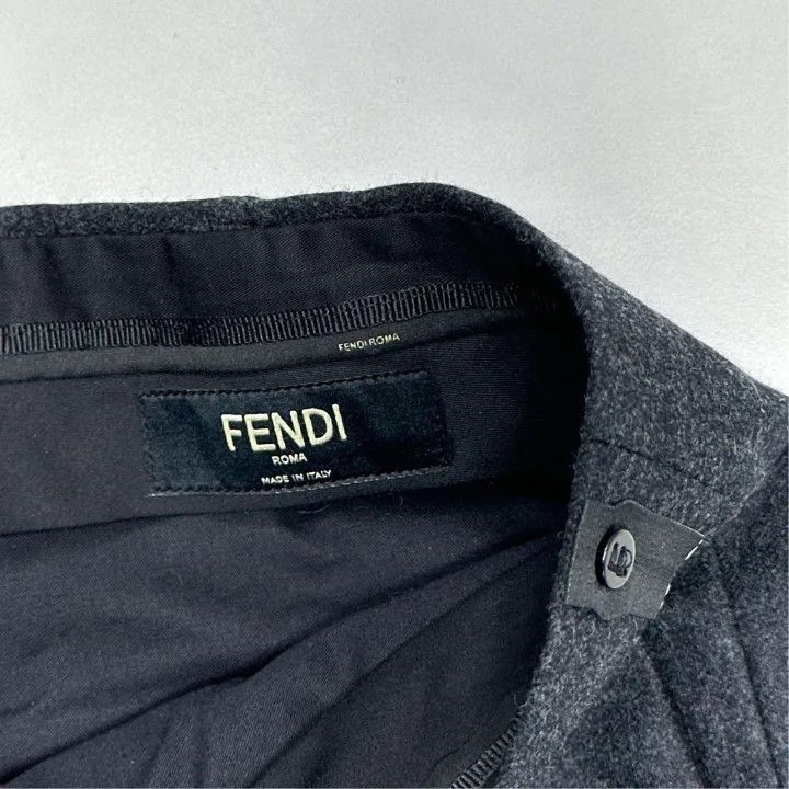 Fendi Fendi High-Waist Straight Casual Trousers for Men -2508 Size US 44 / EU 60 - 4 Thumbnail