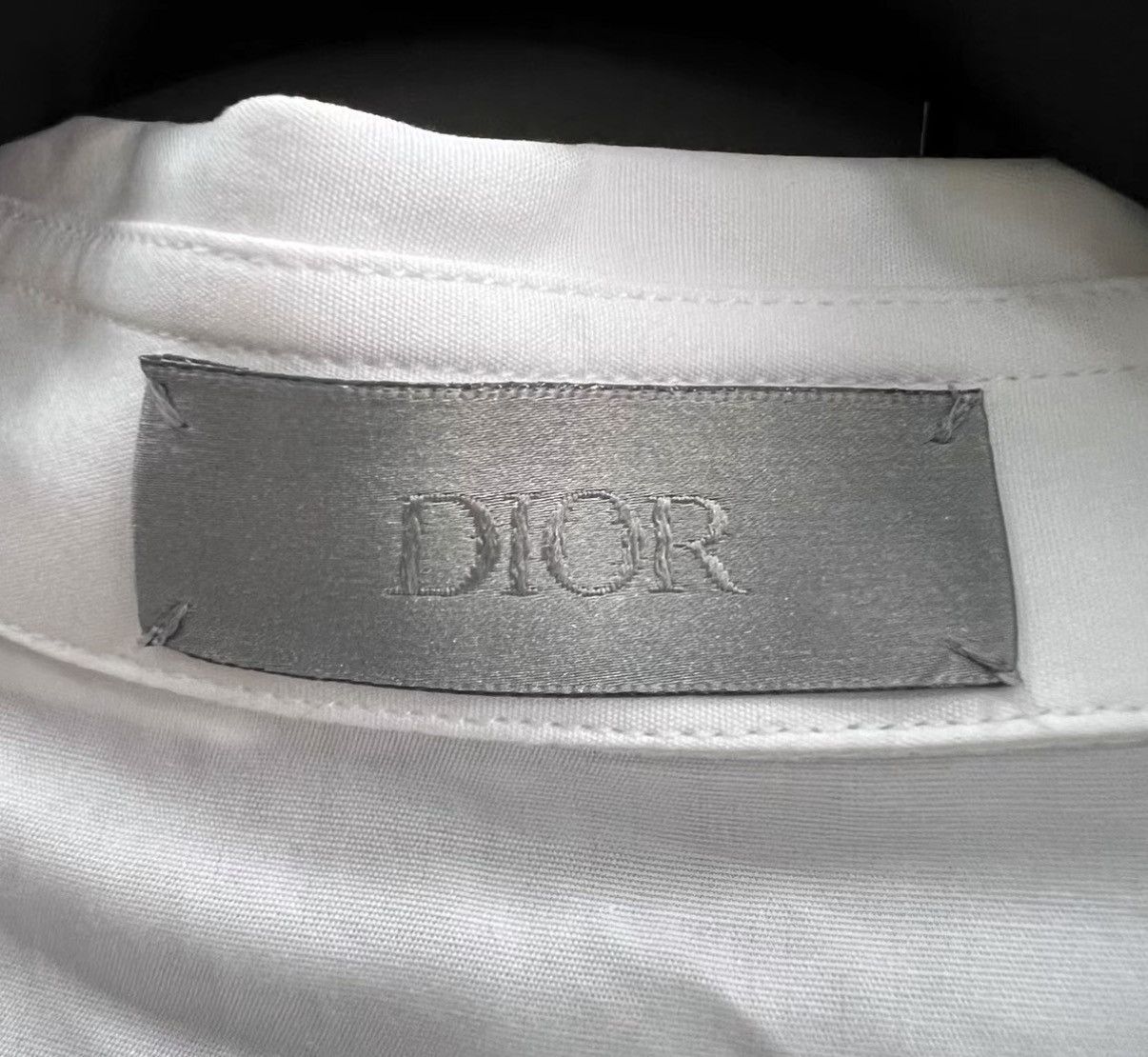 Dior Dior Logo Embroidered Long Sleeve Shirt J41 Size US XS / EU 42 / 0 - 4 Thumbnail