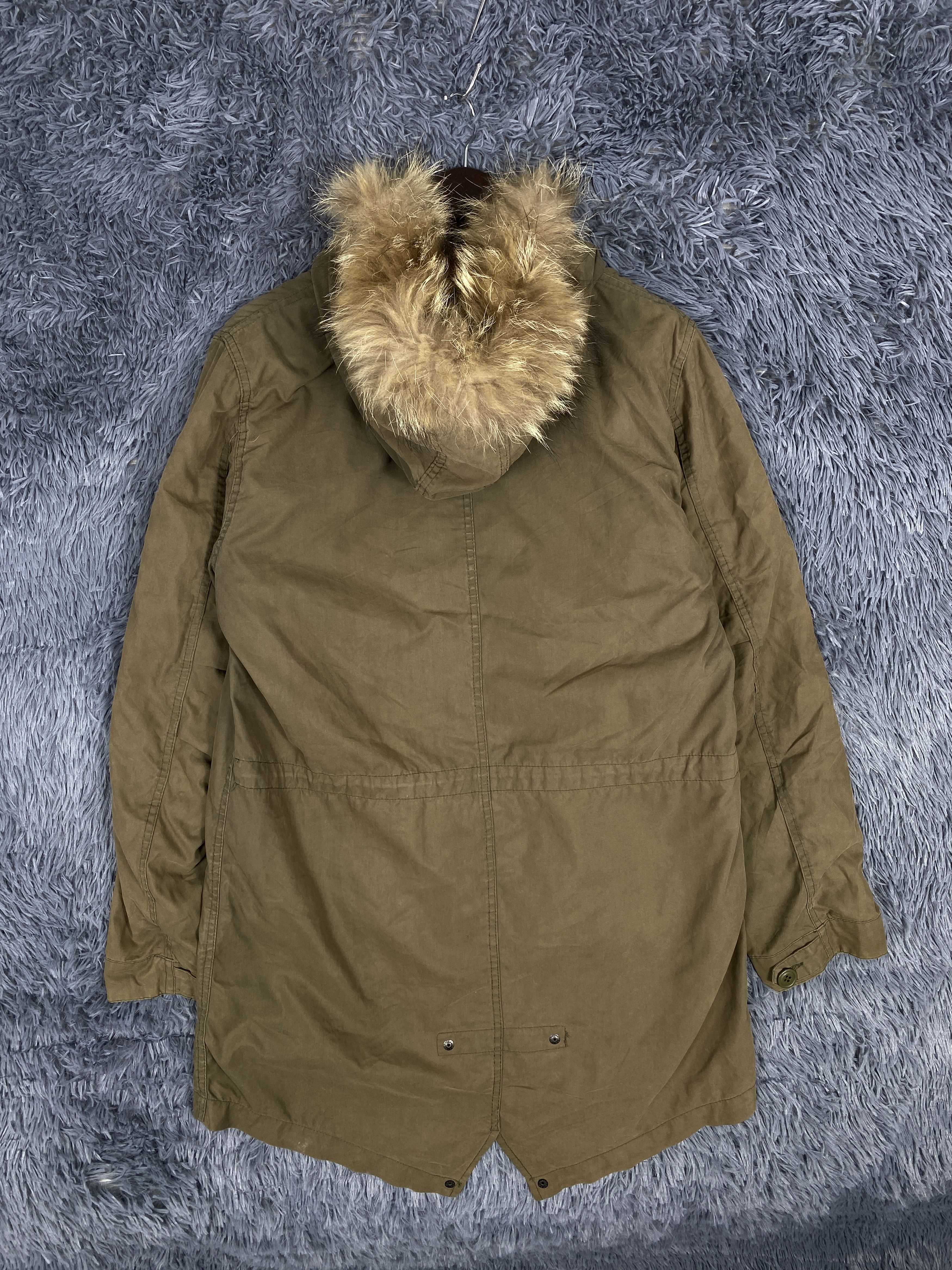 Japanese Brand Vintage Back Number Sherpa Hoodie Cotton Parkas Jacket Size US L / EU 52-54 / 3 - 5 Thumbnail