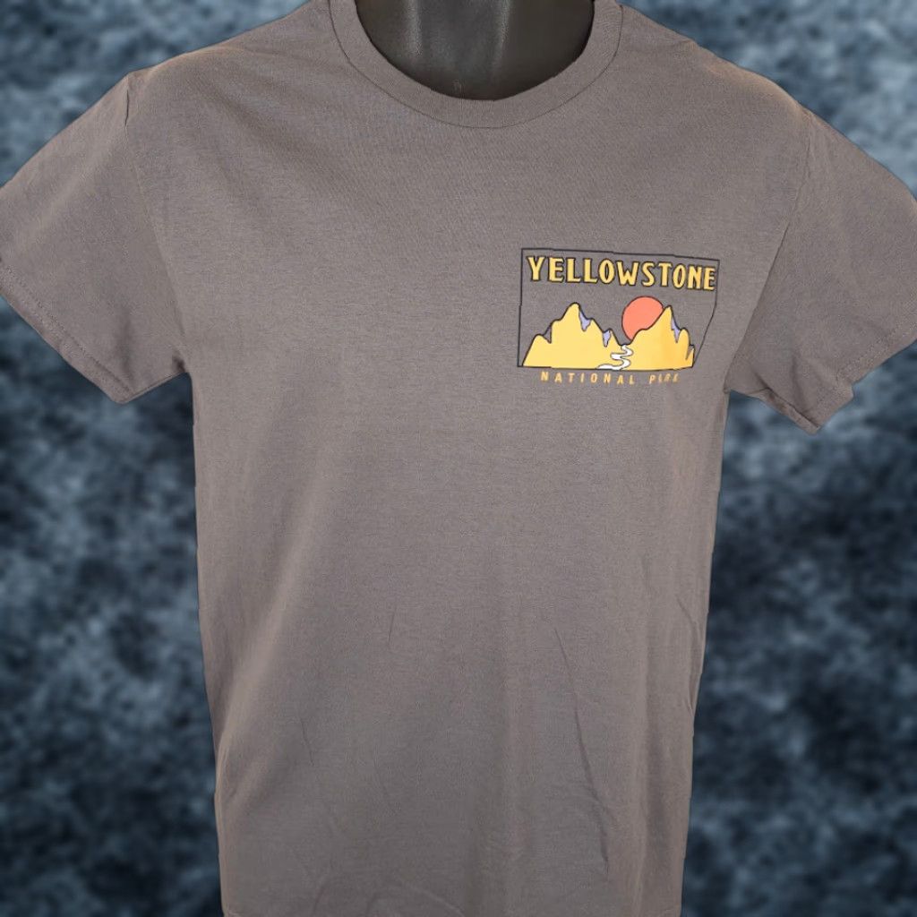 Vintage Yellowstone National Park Mens T Shirt Small Gray Old Faithful Geyser Size US S / EU 44-46 / 1 - 1 Thumbnail