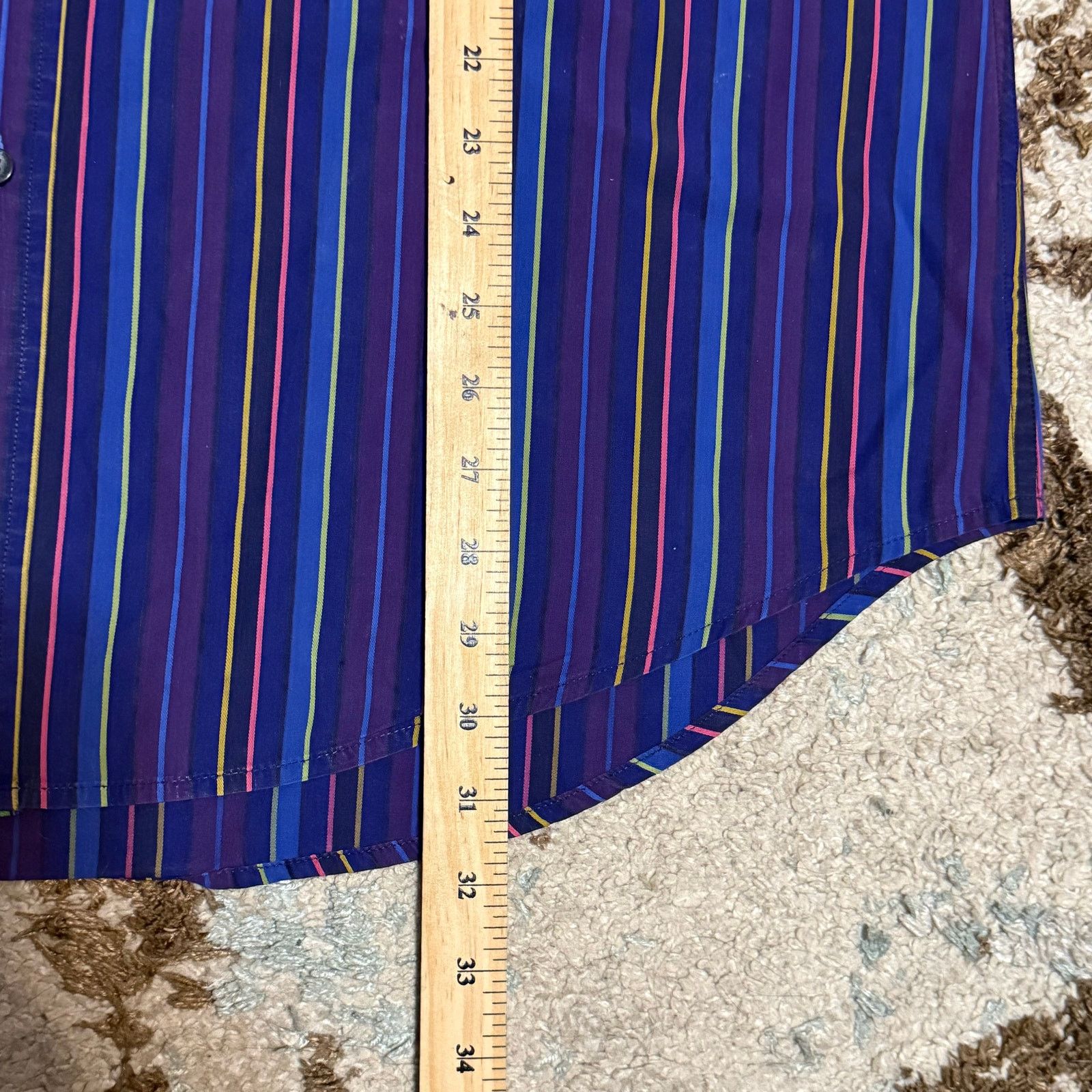 Robert Graham Robert Graham Multicolor Striped Flip Cuff Shirt Size XL Size US XL / EU 56 / 4 - 8 Thumbnail
