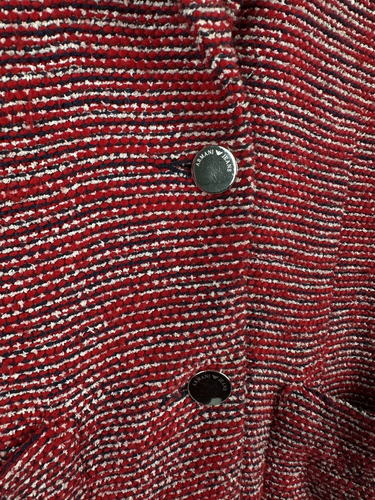 Giorgio Armani Armani Jeans Knit Blazer Jacket Size L / US 10 / IT 46 - 5 Thumbnail