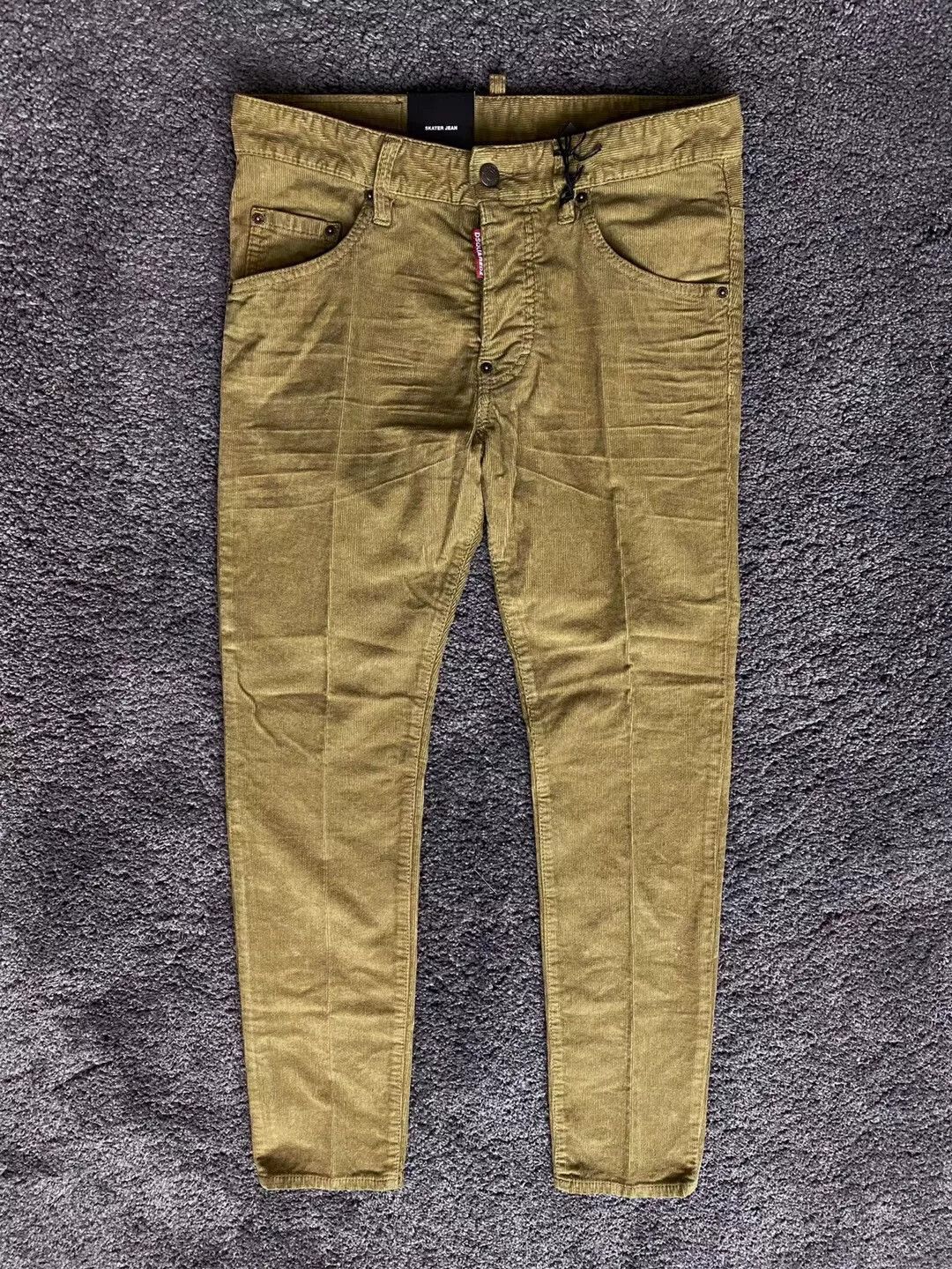 Dsquared2 dsquared2 khaki green corduroy skater pants Size US 31 - 1 Thumbnail