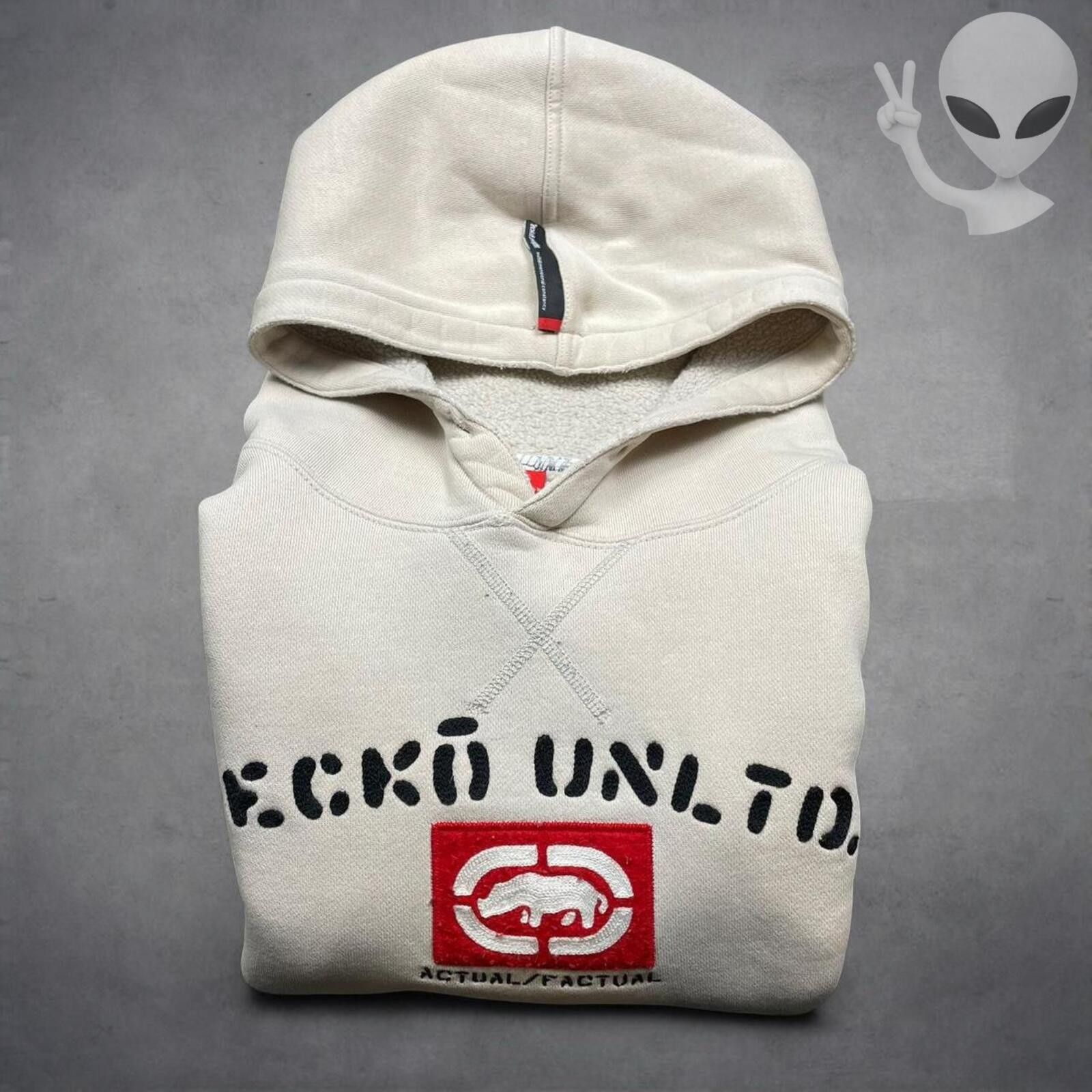 Other Ecko Unlimited Hoodie Extra Large Cream Vintage Spellout Y2K Size US XL / EU 56 / 4 - 8 Thumbnail