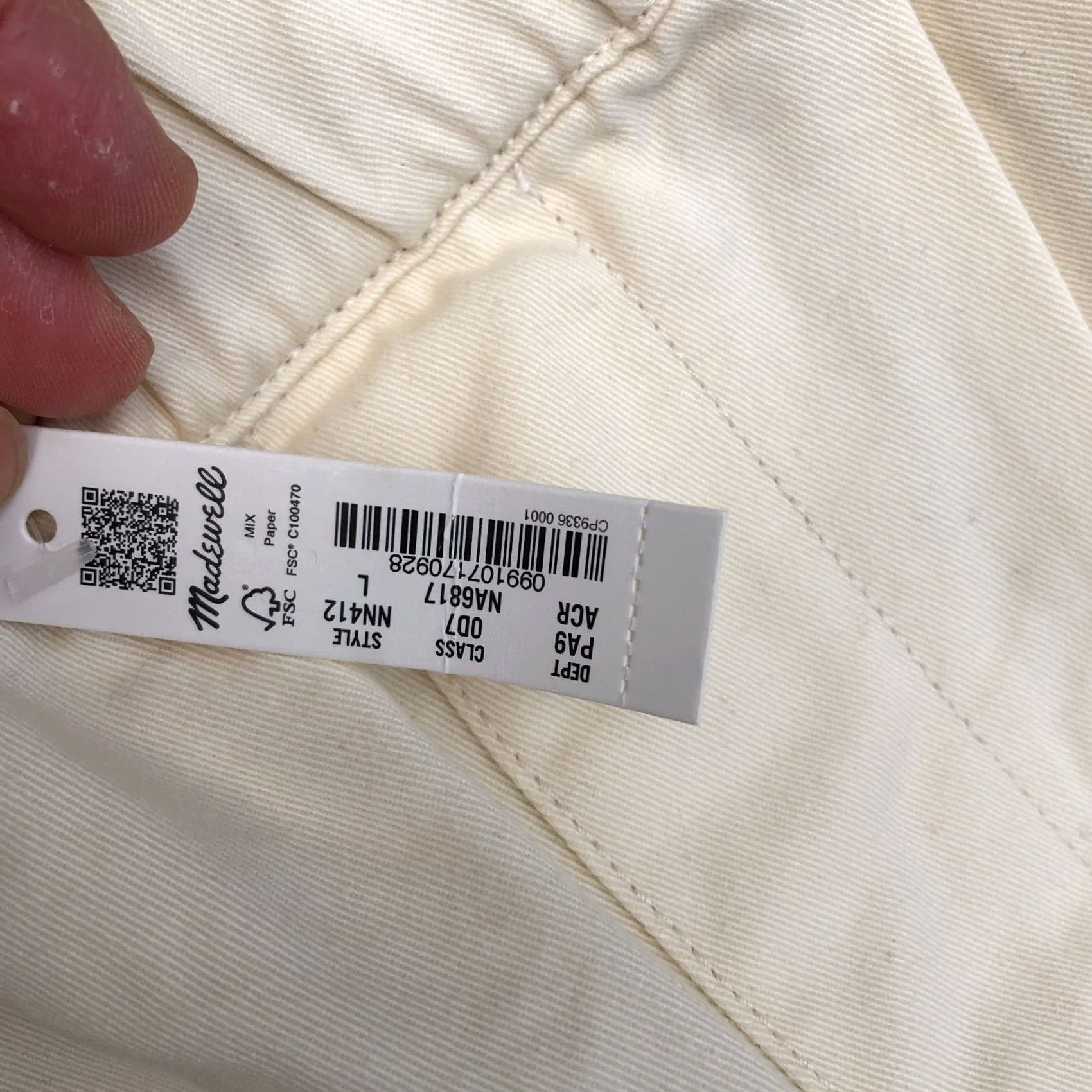 Madewell MADEWELL Cargo Parachute Pants LG Women's Wide Leg Beige Elastic Waist Brand New Size 36" / US 14 / IT 50 - 5 Thumbnail