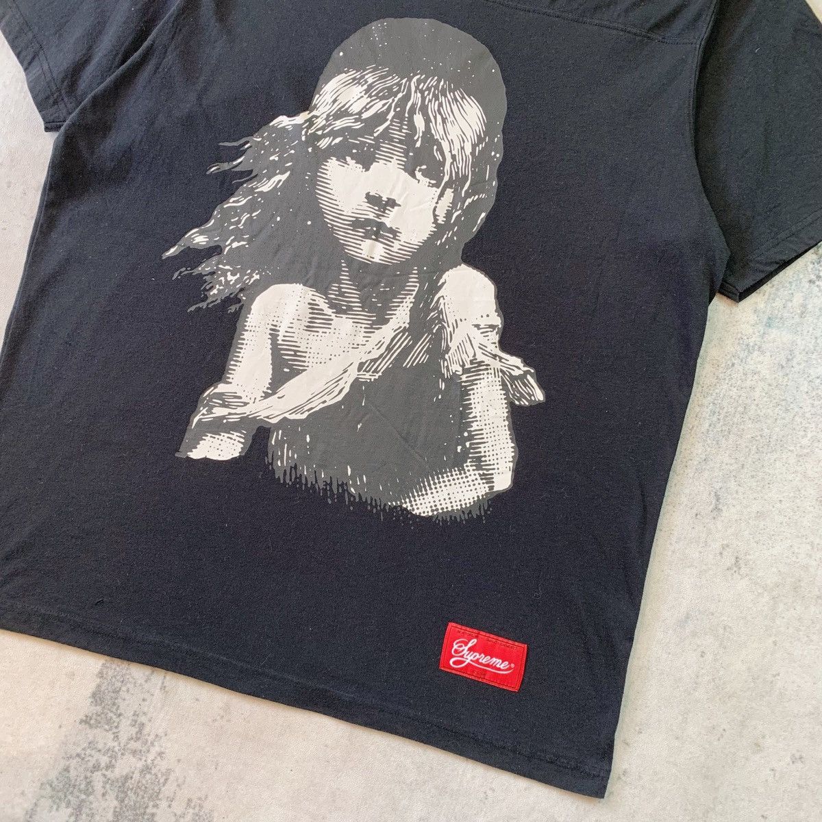 Supreme Supreme SS15 Boxy Black Broadway Les Miserables Football Tee Size US XL / EU 56 / 4 - 3 Thumbnail