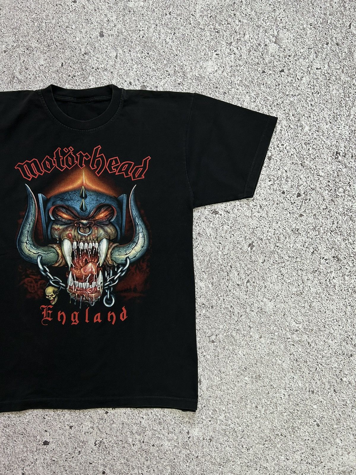 Band Tees × Vintage Vintage 90’s Band Rock Motorhead England T-Shirt Size US XL / EU 56 / 4 - 3 Thumbnail