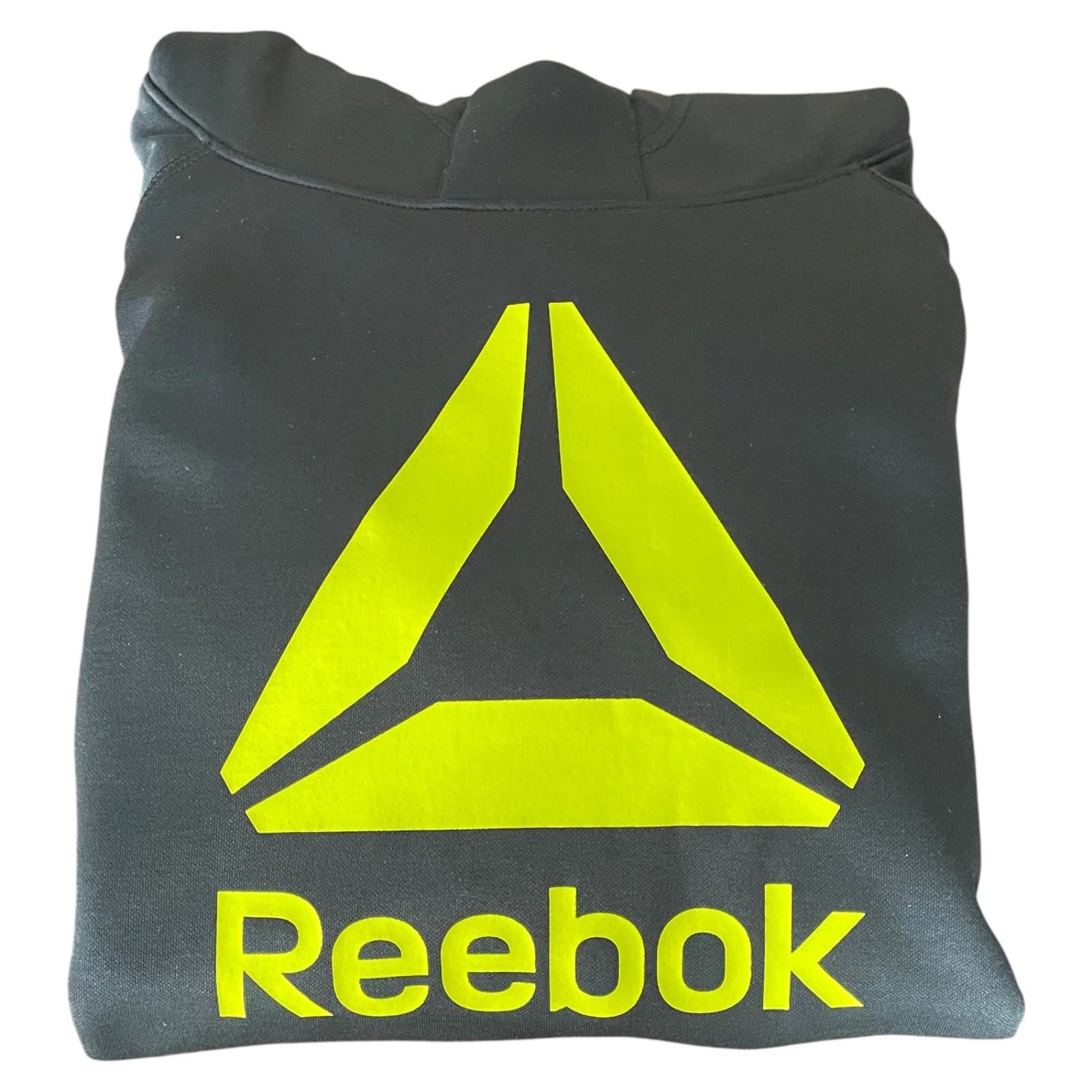 Reebok Reebok PlayWarm Hoodie Men’s XL Black Neon Green Sweatshirt Size US XL / EU 56 / 4 - 7 Thumbnail