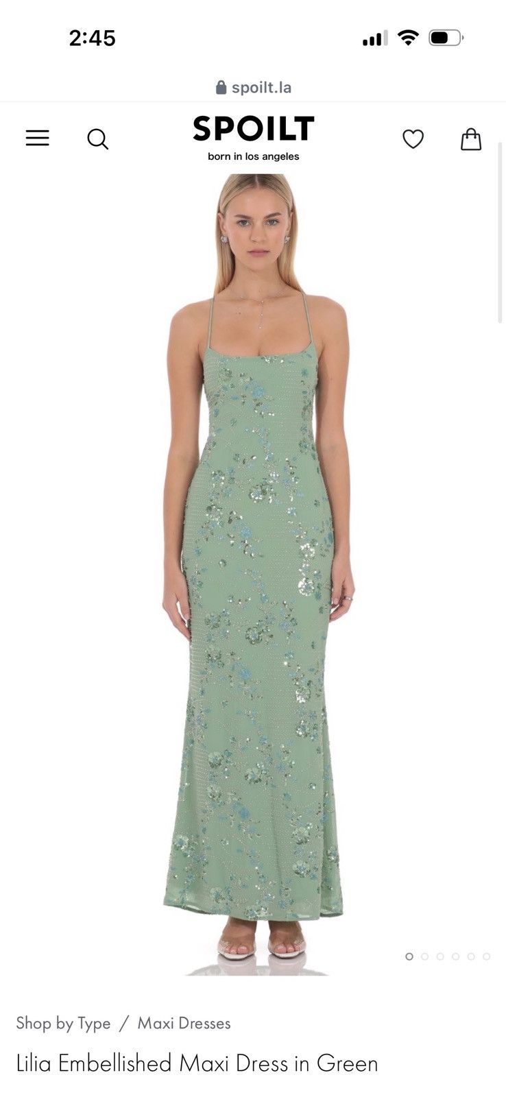 Other Spoilt Maxi dress in green Size M / US 6-8 / IT 42-44 - 1 Preview