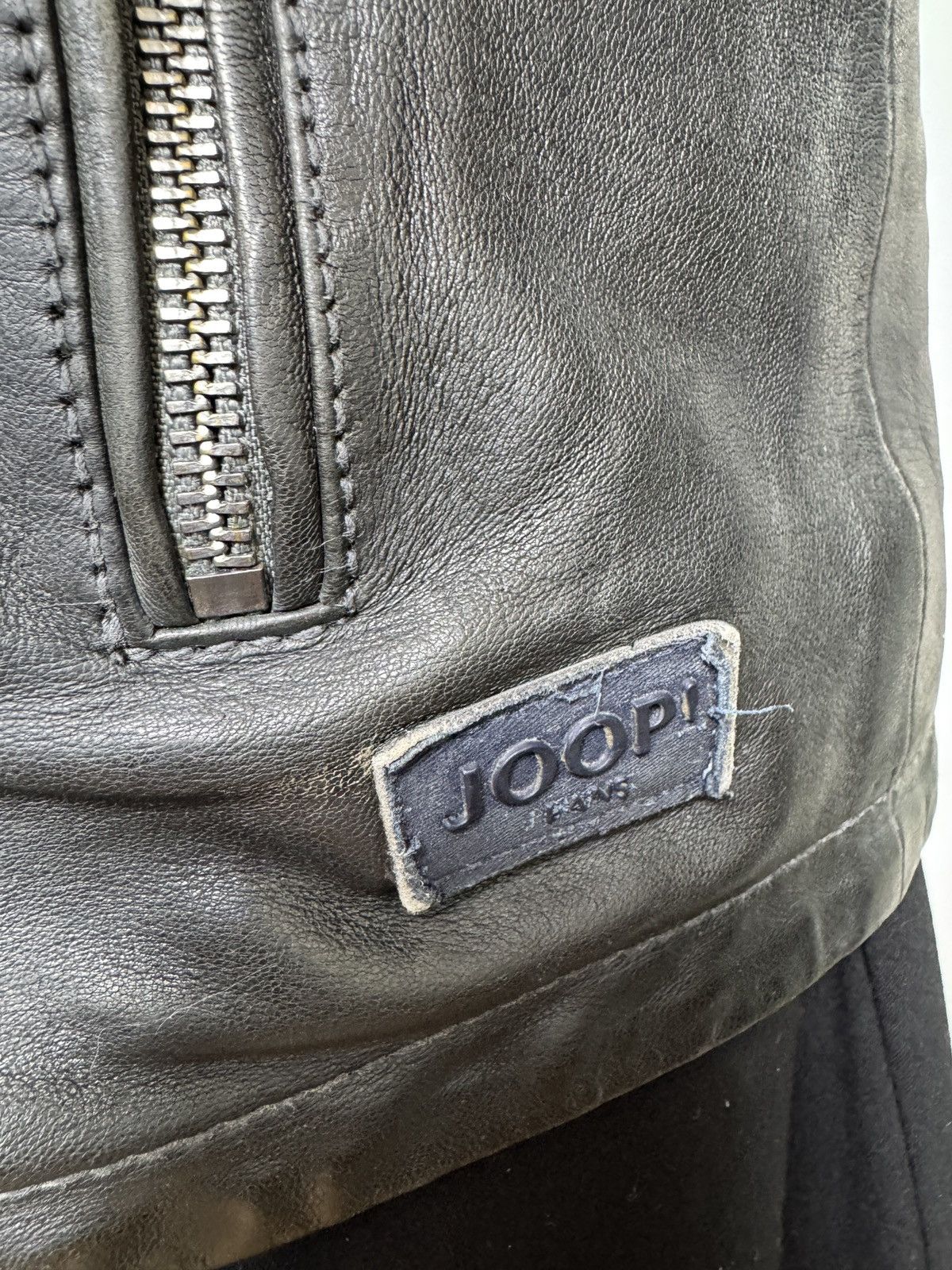 Joop! Joop! Jeans Black Lambskin Leather Biker Jacket Vintage 52 Size US L / EU 52-54 / 3 - 5 Thumbnail