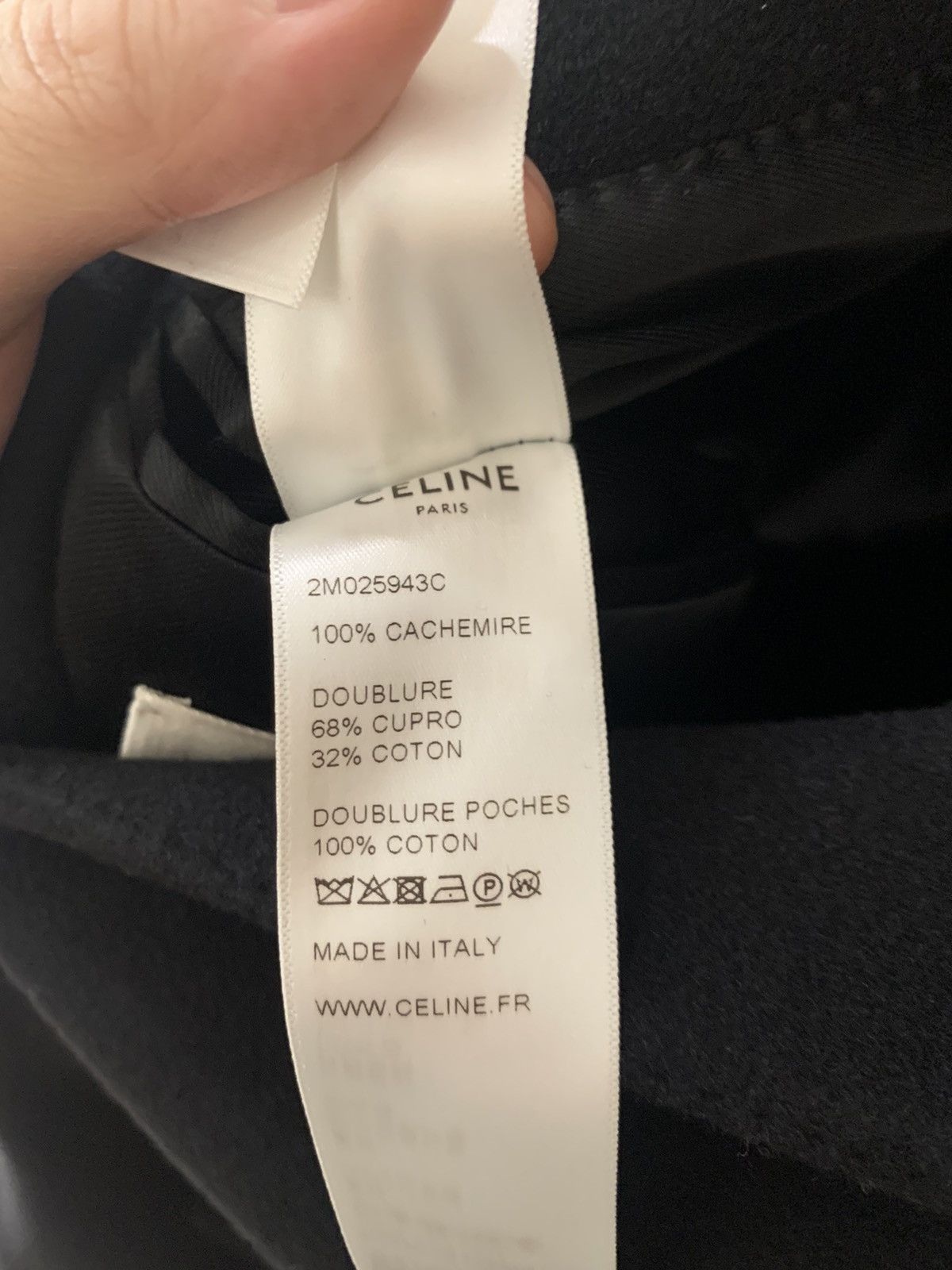 Celine Celine 2019SS Cashmere Black Chesterfield coat Size US M / EU 48-50 / 2 - 8 Thumbnail