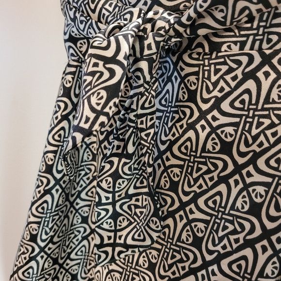 Vintage Sandro Ferrone Roma Midi Skirt Silver & Black - Size L Size 30" / US 8 / IT 44 - 4 Thumbnail