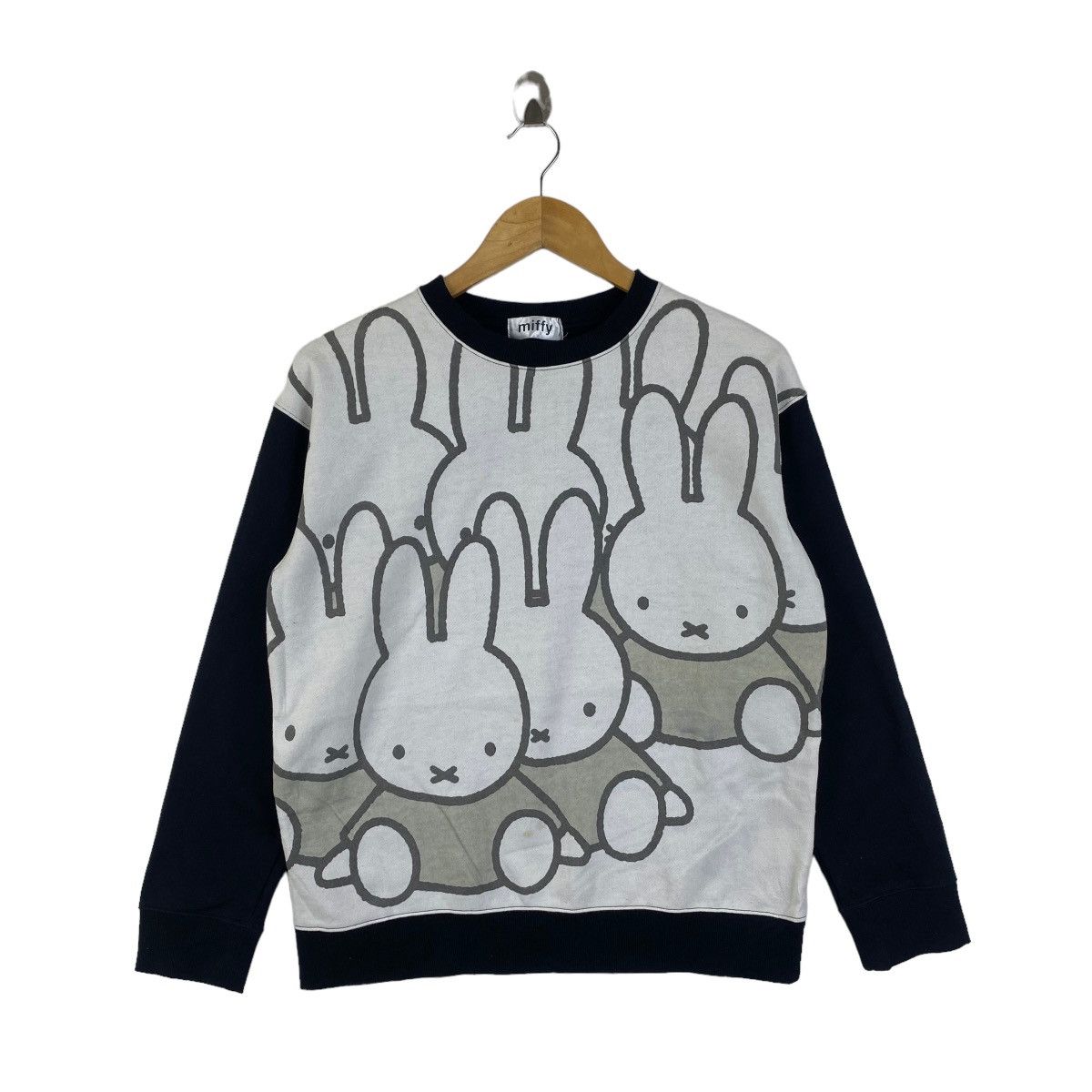 Cartoon Network × Vintage MIFFY Rabbit Children Television Series Sweatshirt Pullover Size L / US 10 / IT 46 - 1 Thumbnail