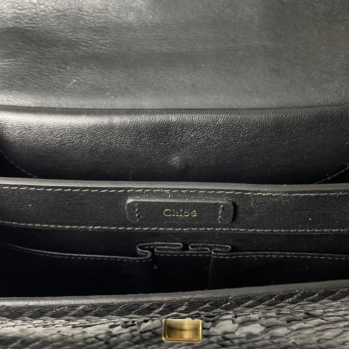 Chloe RARE Chloé Exotic Python Flap Bag Phoebe Philo Era 2003–2006 Size ONE SIZE - 13 Thumbnail
