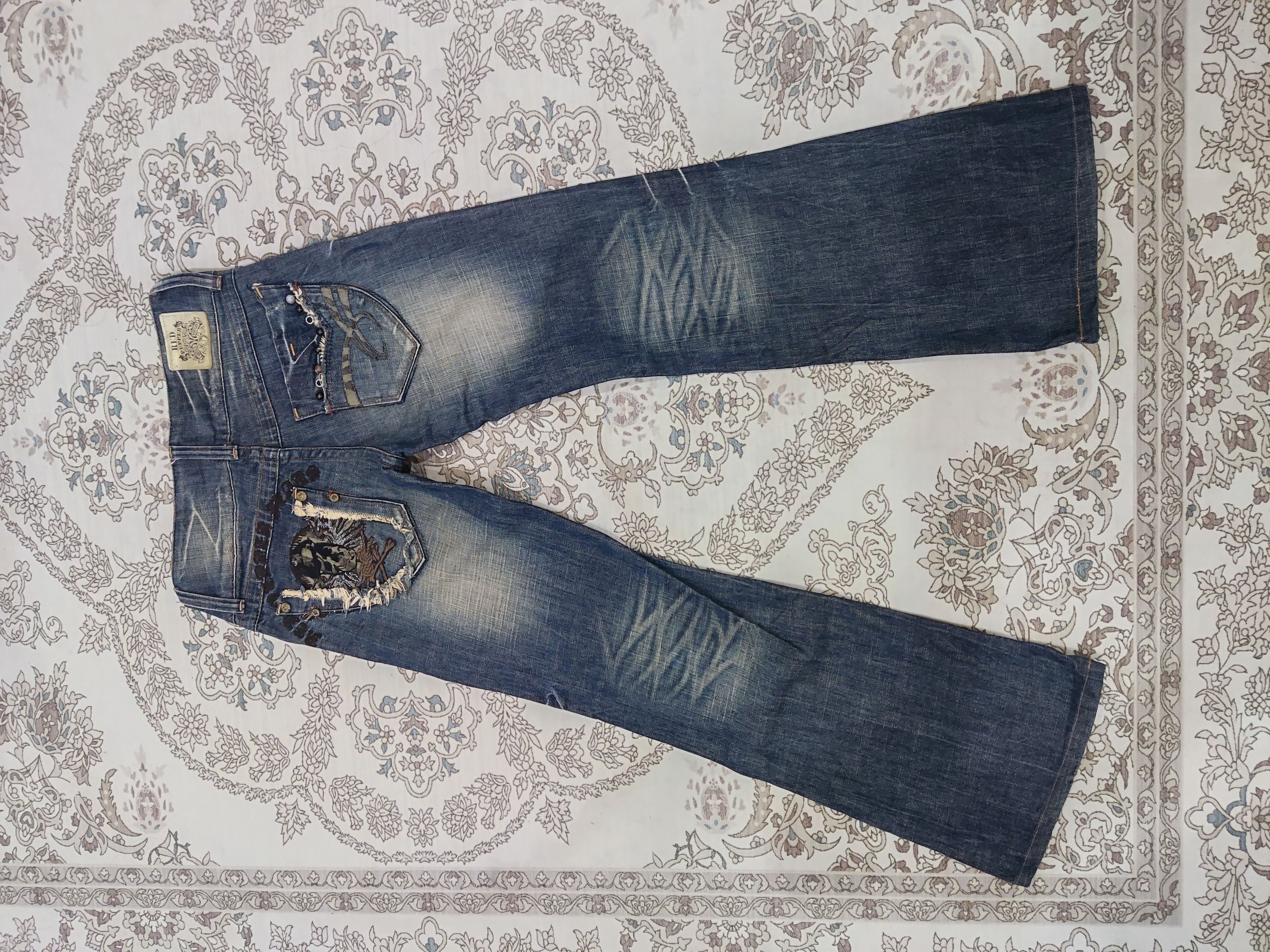 Ed Hardy × Japanese Brand × Vintage Red Pepper Boot Cut Ladies Vintage Jeans Size 30" / US 8 / IT 44 - 5 Thumbnail