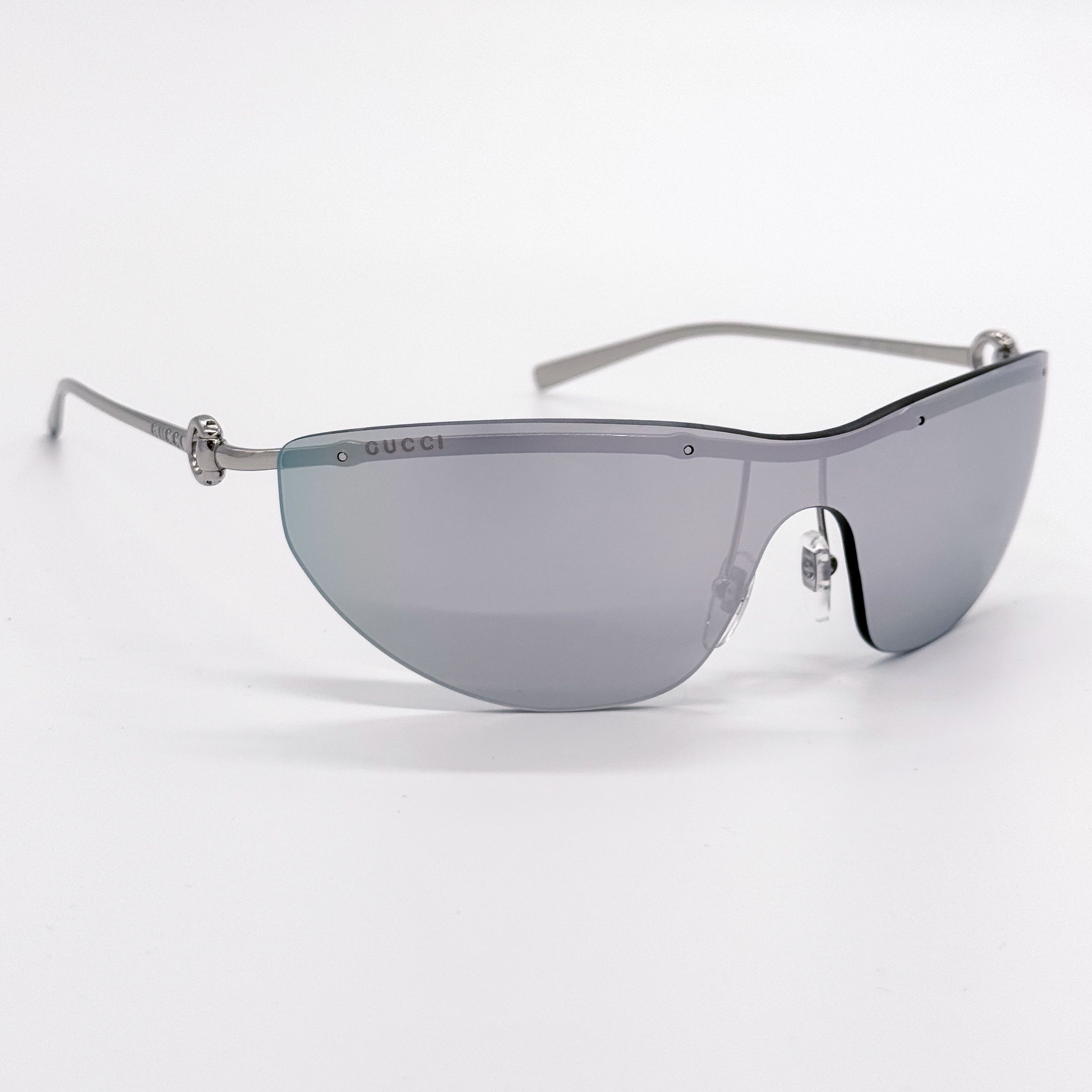 Gucci NEW GUCCI GG1700S 002 SUNGLASSES SILVER GREY GUCCI EYEWEA Size ONE SIZE - 5 Thumbnail