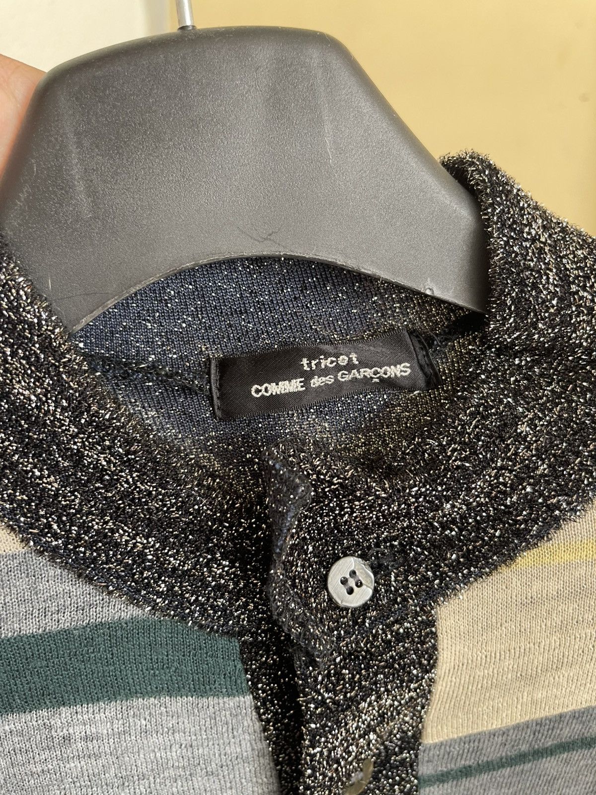 Tricot Comme des Garcons AD1999 Tricot Comme Des Garcons Striped Cardigan Patchwork Size M / US 6-8 / IT 42-44 - 6 Thumbnail