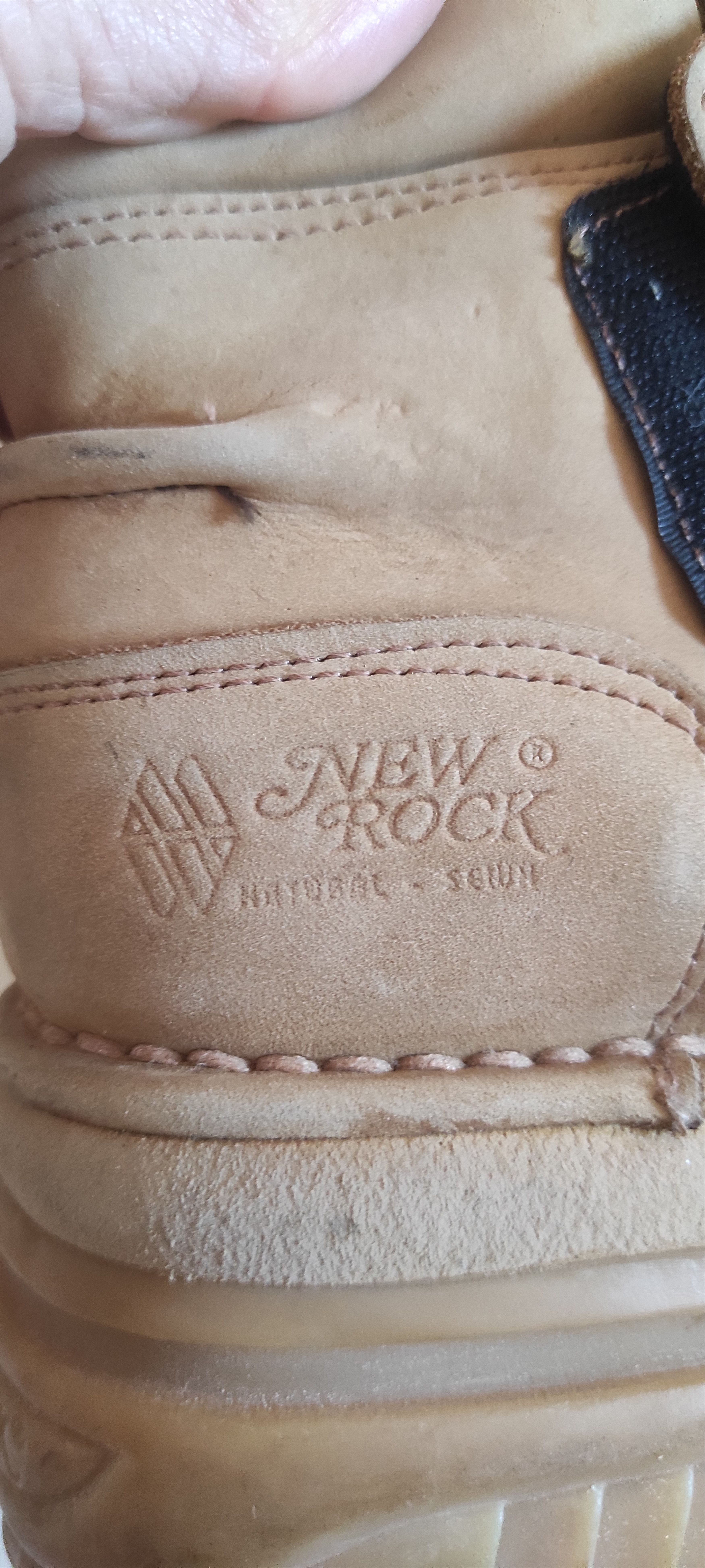 Genuine Leather × New Rock × Vintage VTG New Rock Ankle Stapped Boots Metallic Leather Made Spain Size US 7.5 / EU 40-41 - 20 Thumbnail