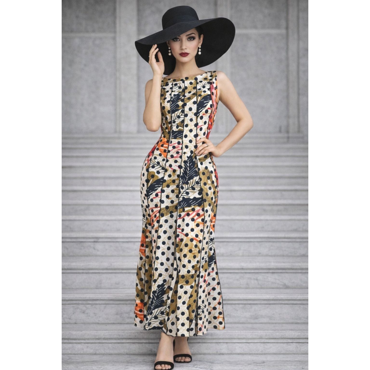 Other Voir Voir Size 14 Multicolor Polka Dot Patchwork Leaf Print Size XL / US 12-14 / IT 48-50 - 11 Thumbnail
