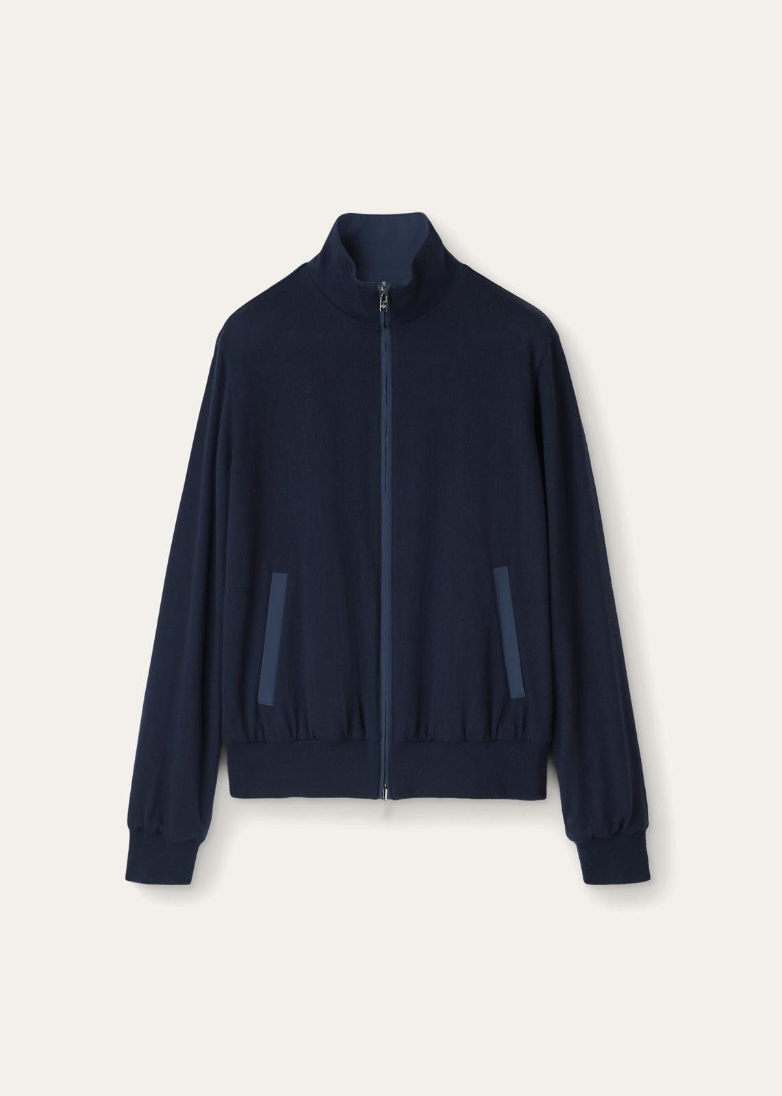 Loro Piana o1srvl11e0125 FAG3121 Reversible Bomber Jacket in Navy Blue Size XS / US 0-2 / IT 36-38 - 1 Thumbnail