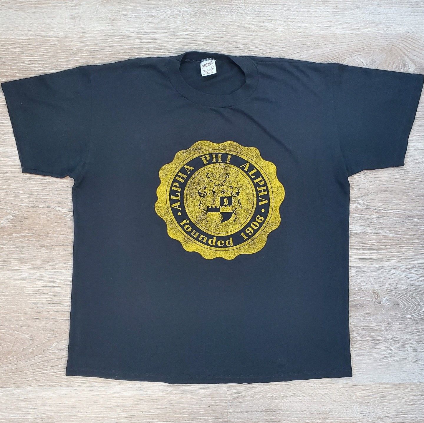 Vintage Rare Vtg 70s/80s Alpha Phi Alpha Single-Stitch Tee Size US L / EU 52-54 / 3 - 2 Thumbnail