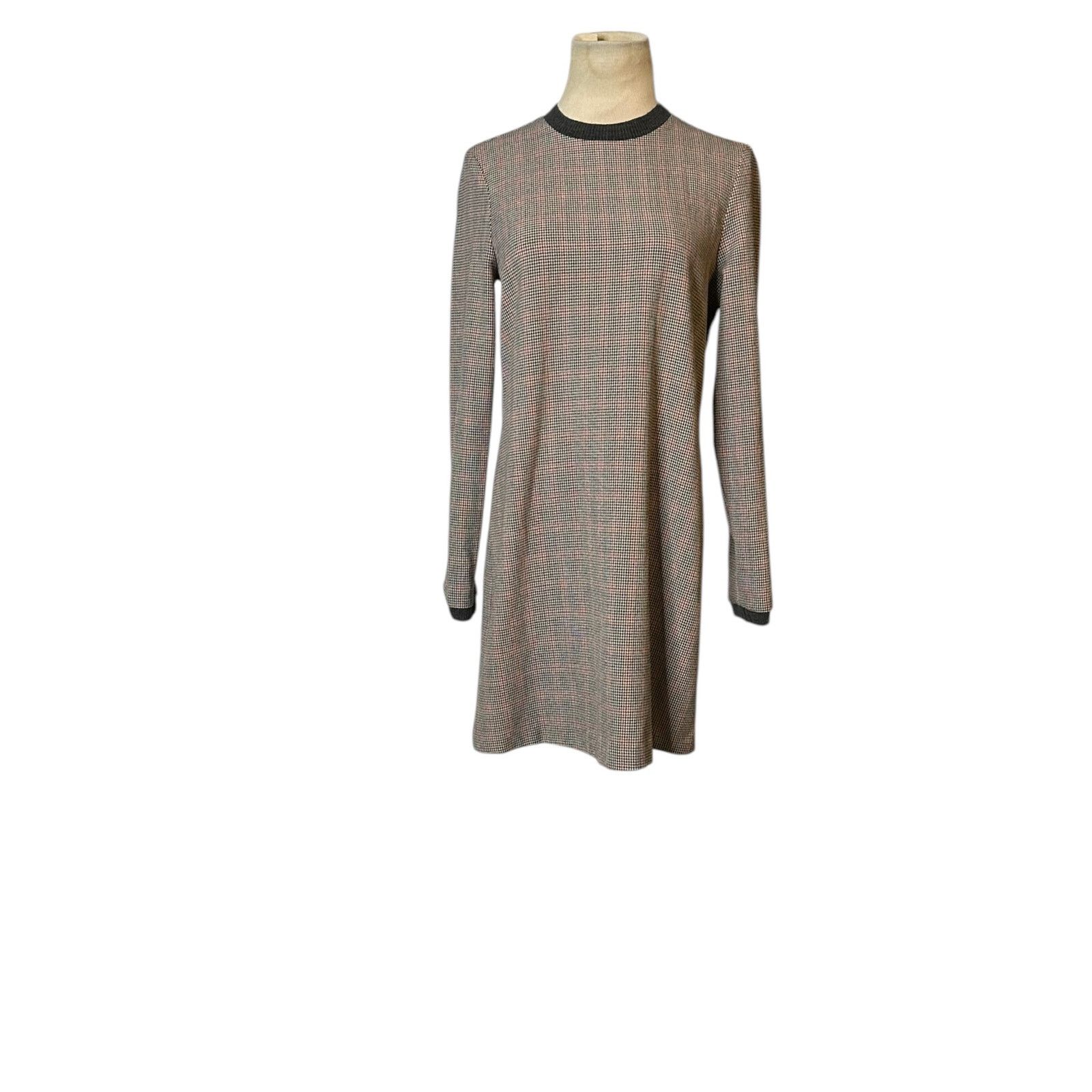 Zara Zara houndstooth long sleeves sheath mini dress size Small Size M / US 6-8 / IT 42-44 - 20 Thumbnail