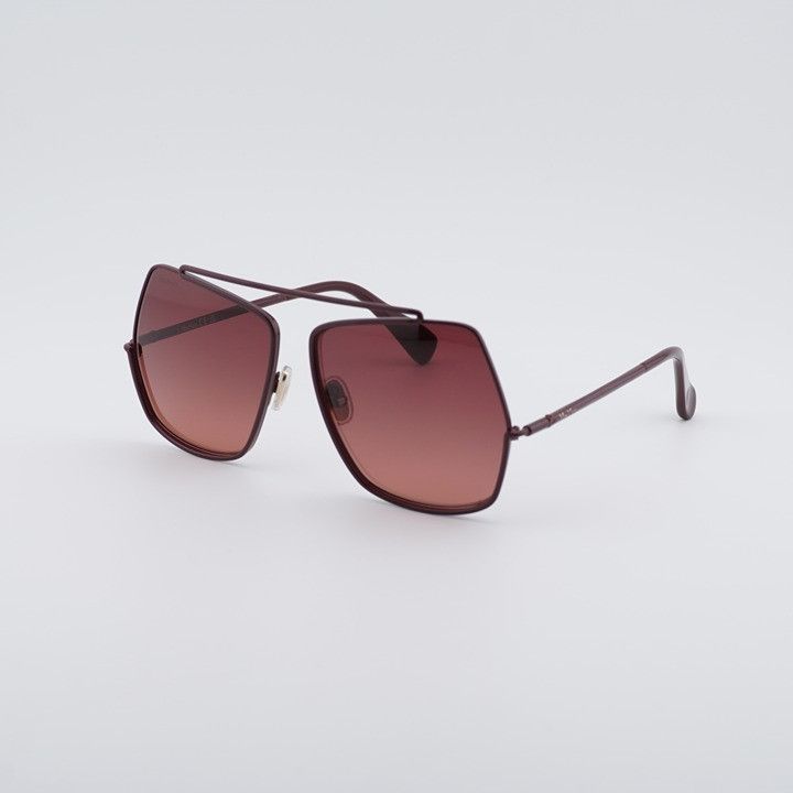 Max Mara Max Mara ELSAPETITE MM0102 69F Sunglasses Bordeaux Butterfly Size ONE SIZE - 3 Thumbnail