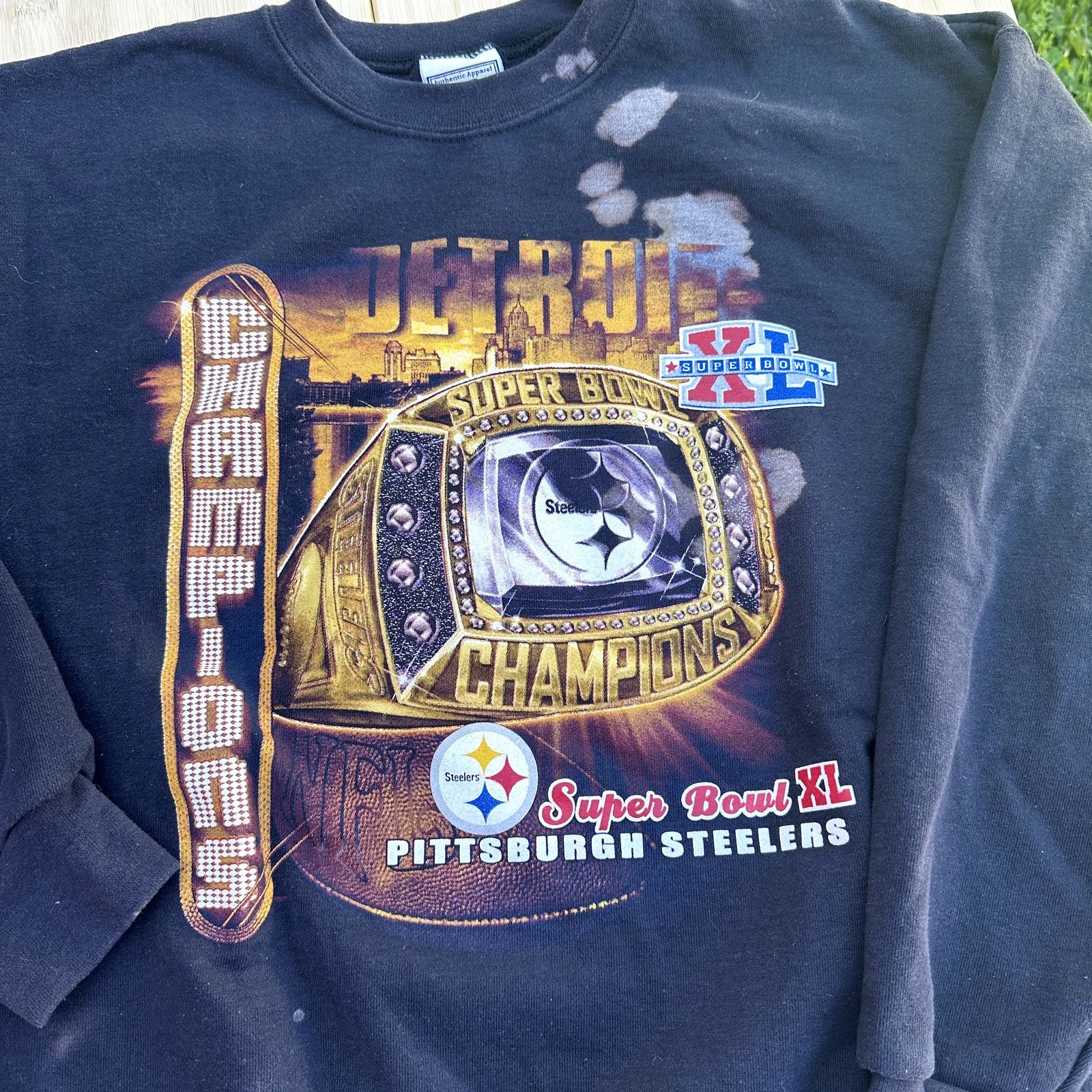 Japanese Brand × NFL Vintage Pittsburgh Steelers Super Bowl XL Sweatshirt Size L Size US L / EU 52-54 / 3 - 2 Thumbnail