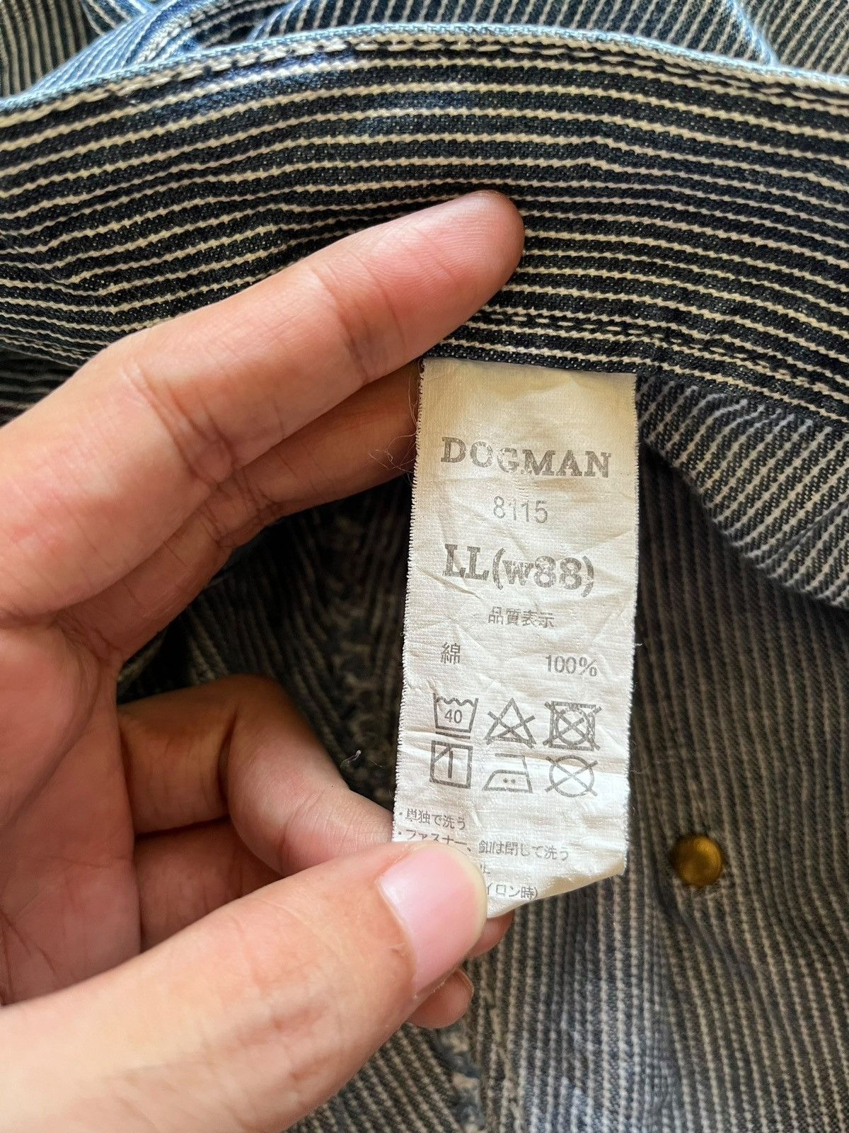 Japanese Brand Vintage Japanese Brand Hickory Style Baggy Cargo Jeans Size US 35 - 9 Thumbnail