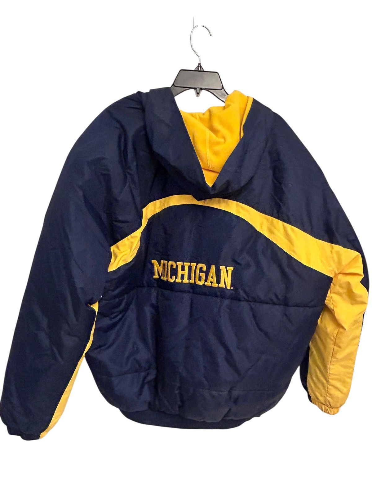 Nike Vintage Nike Michigan Wolverines Hooded Jacket Size large Size US L / EU 52-54 / 3 - 4 Thumbnail