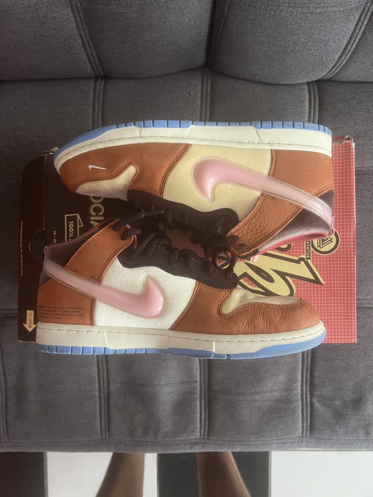 Nike × Social Status Nike dunk mid x social status ‘chocolate milk’ Size US 11 / EU 44 - 2 Thumbnail