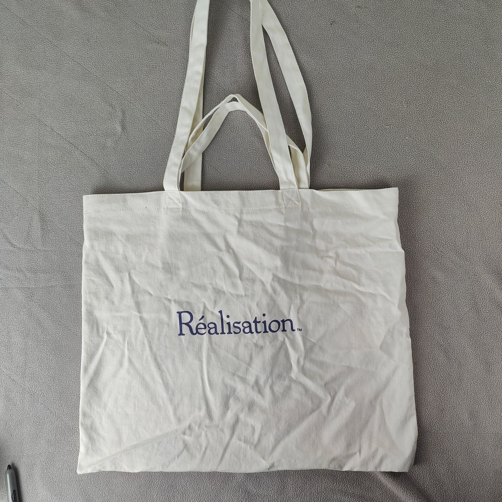 Realisation Par Realisation Shopping Tote Bag White Top Handle Size ONE SIZE - 1 Thumbnail