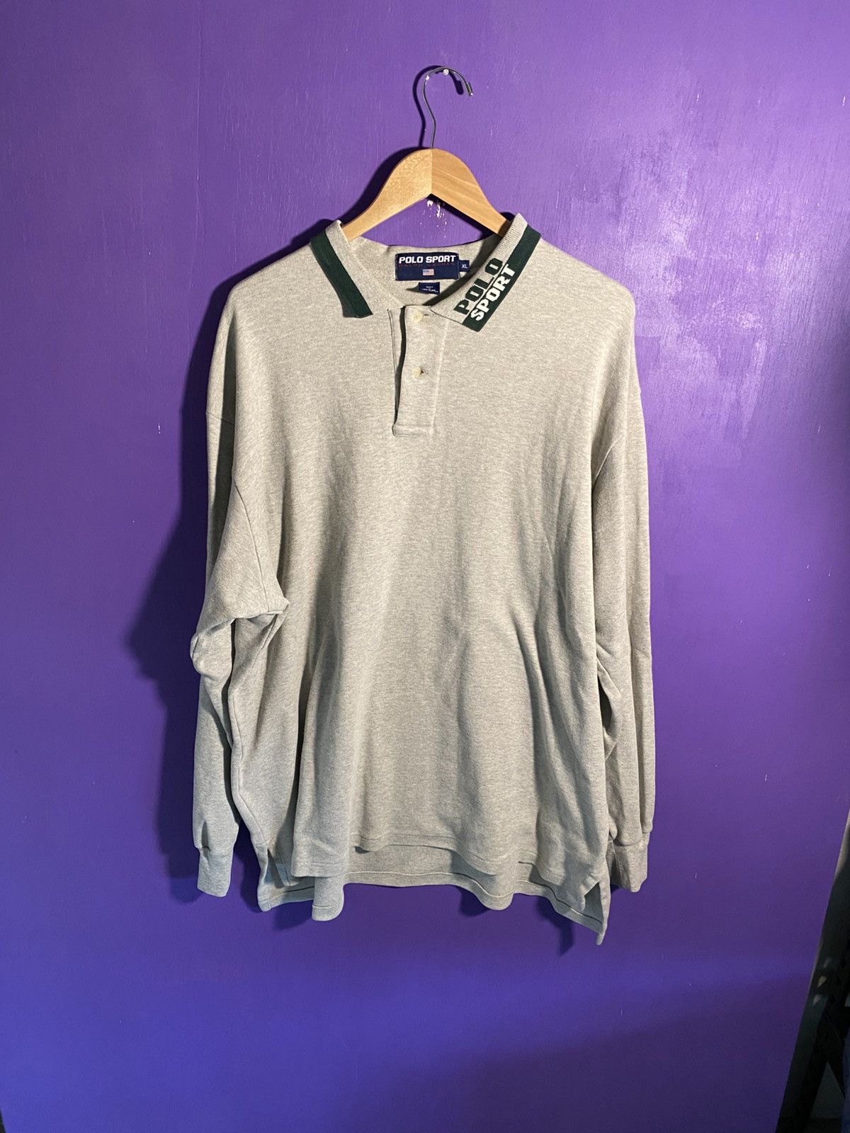 Polo Ralph Lauren Vintage 90s Polo sport long-sleeve polo shirt Size US XL / EU 56 / 4 - 1 Thumbnail