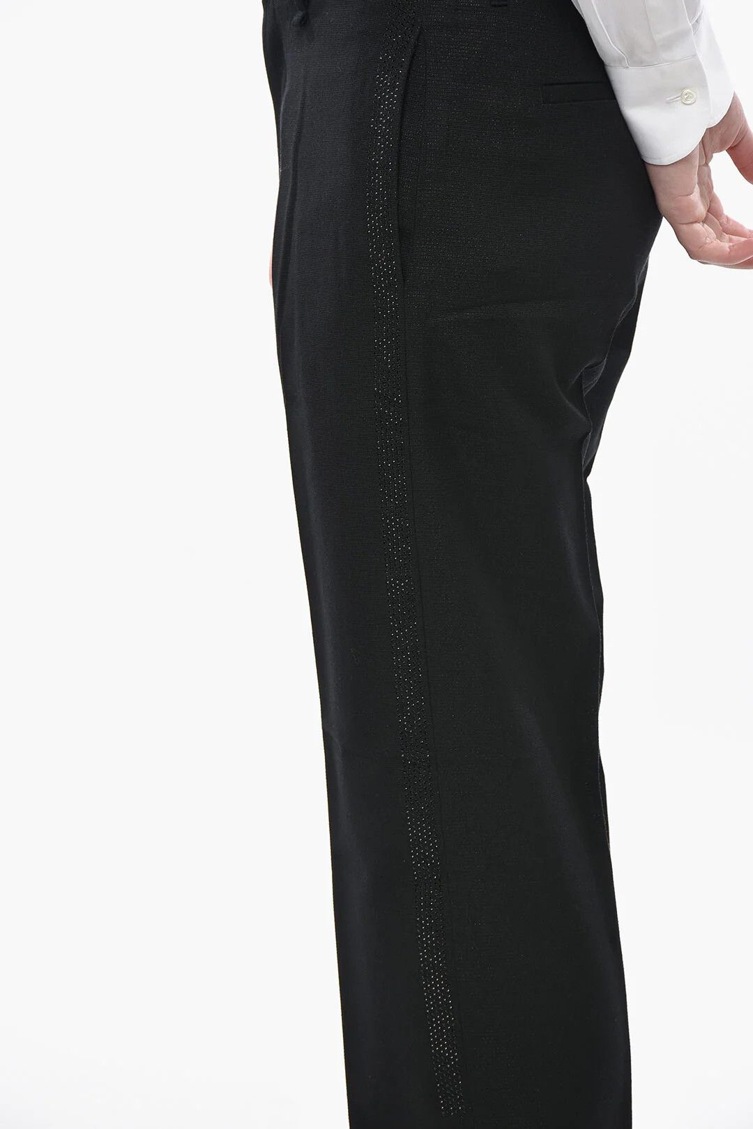 Givenchy og1mm0326 Lurex Pant in Black Size US 32 / EU 48 - 3 Thumbnail