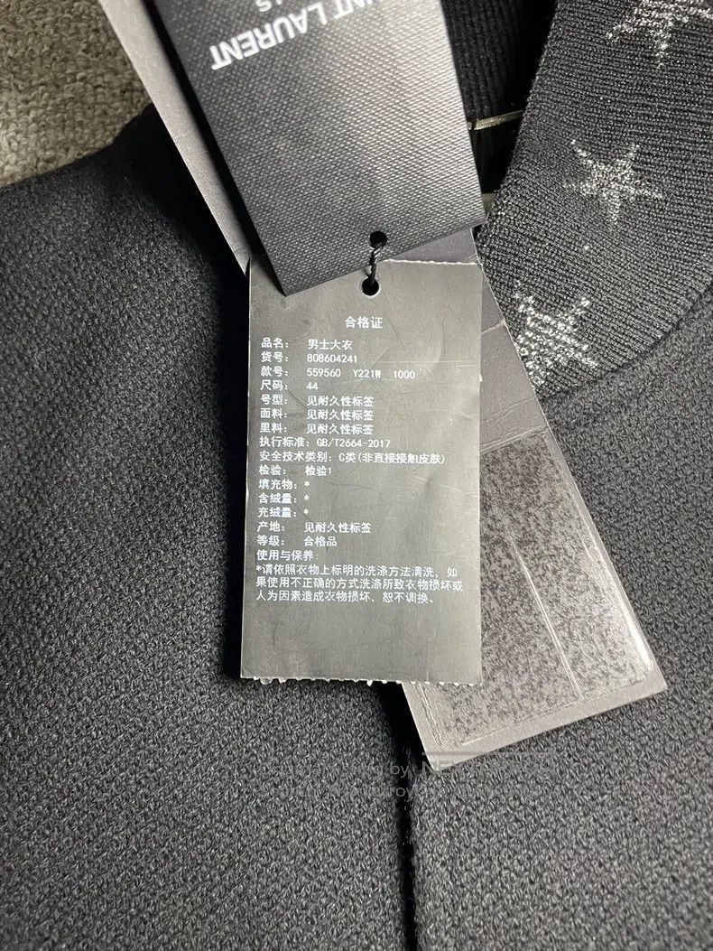 Saint Laurent Paris Saint Laurent Paris Black Leather and Sequin Starry Sparkl Size US S / EU 44-46 / 1 - 5 Thumbnail