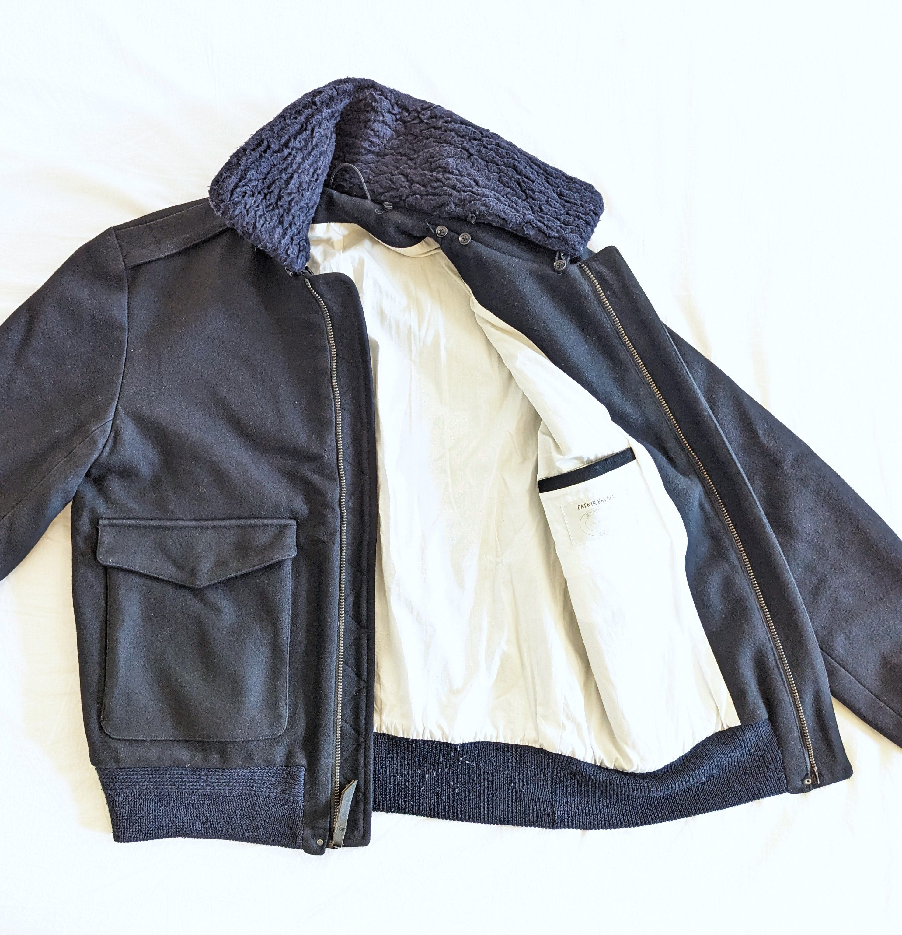 Patrik Ervell Wool Aviator Bomber Jacket (fits S/M) Size US M / EU 48-50 / 2 - 6 Thumbnail