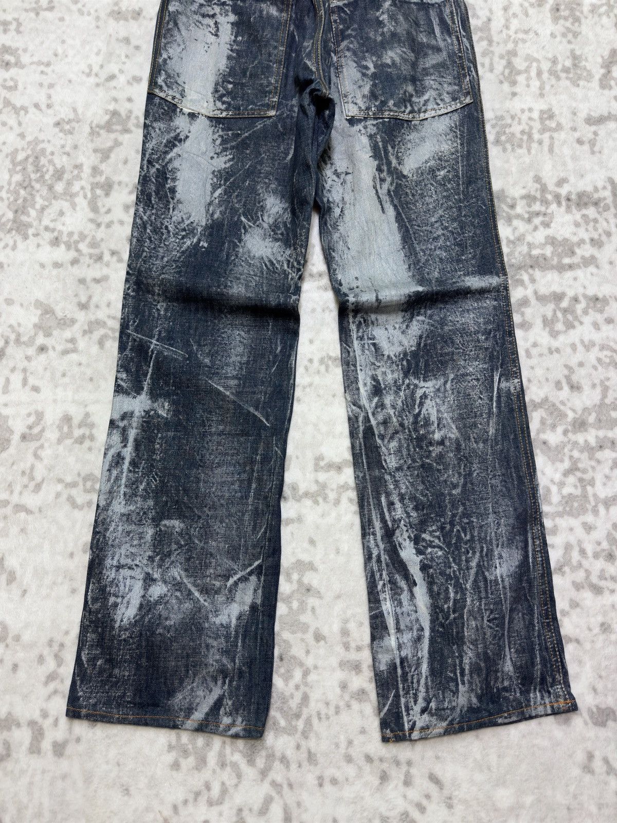 Vintage Vintage Christian Faggi Paint Splatter Denim Jeans Size US 30 / EU 46 - 10 Thumbnail