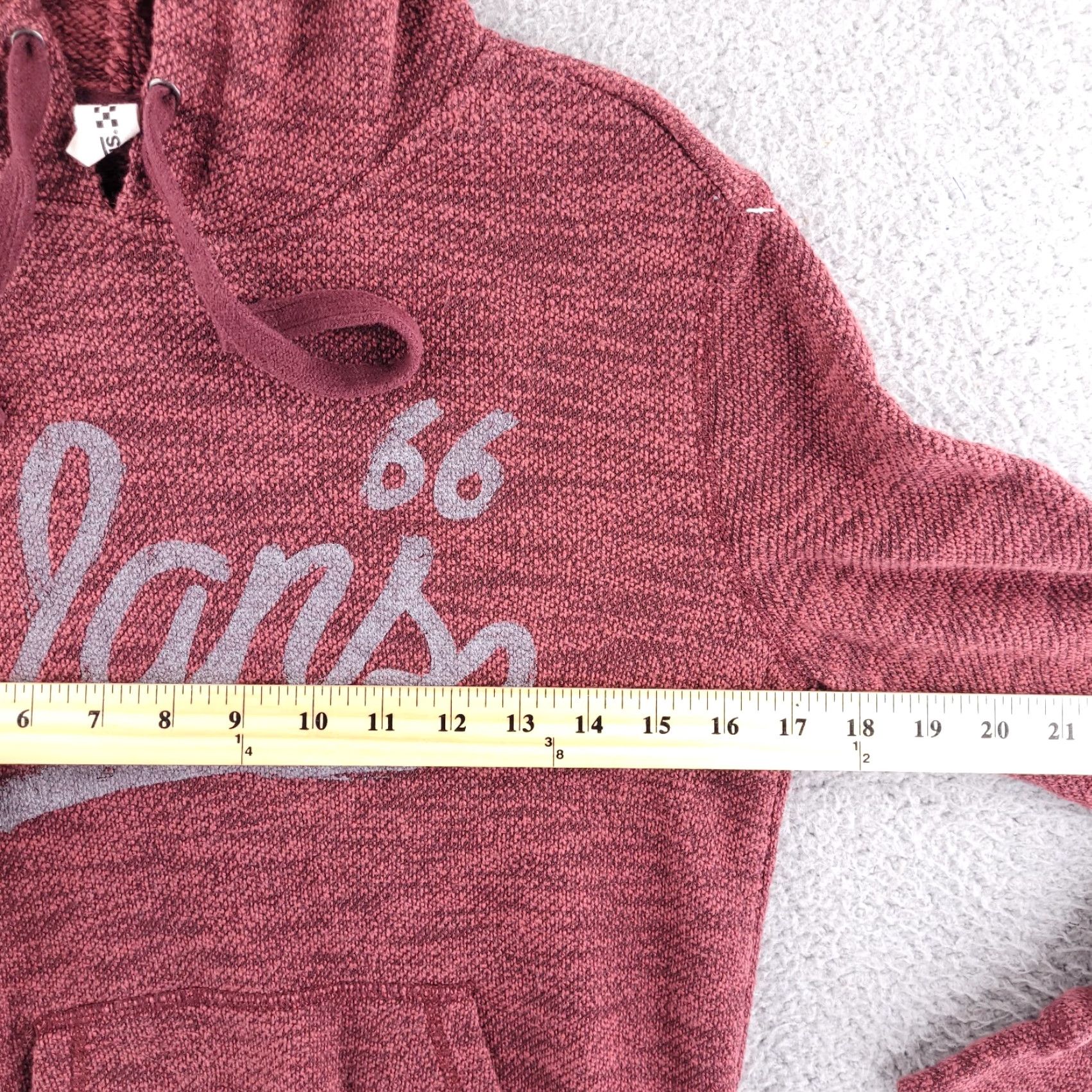 Vans VANS Hoodie Womens XS Knit Red 66 Pullover Sweatshirt Size XS / US 0-2 / IT 36-38 - 6 Thumbnail