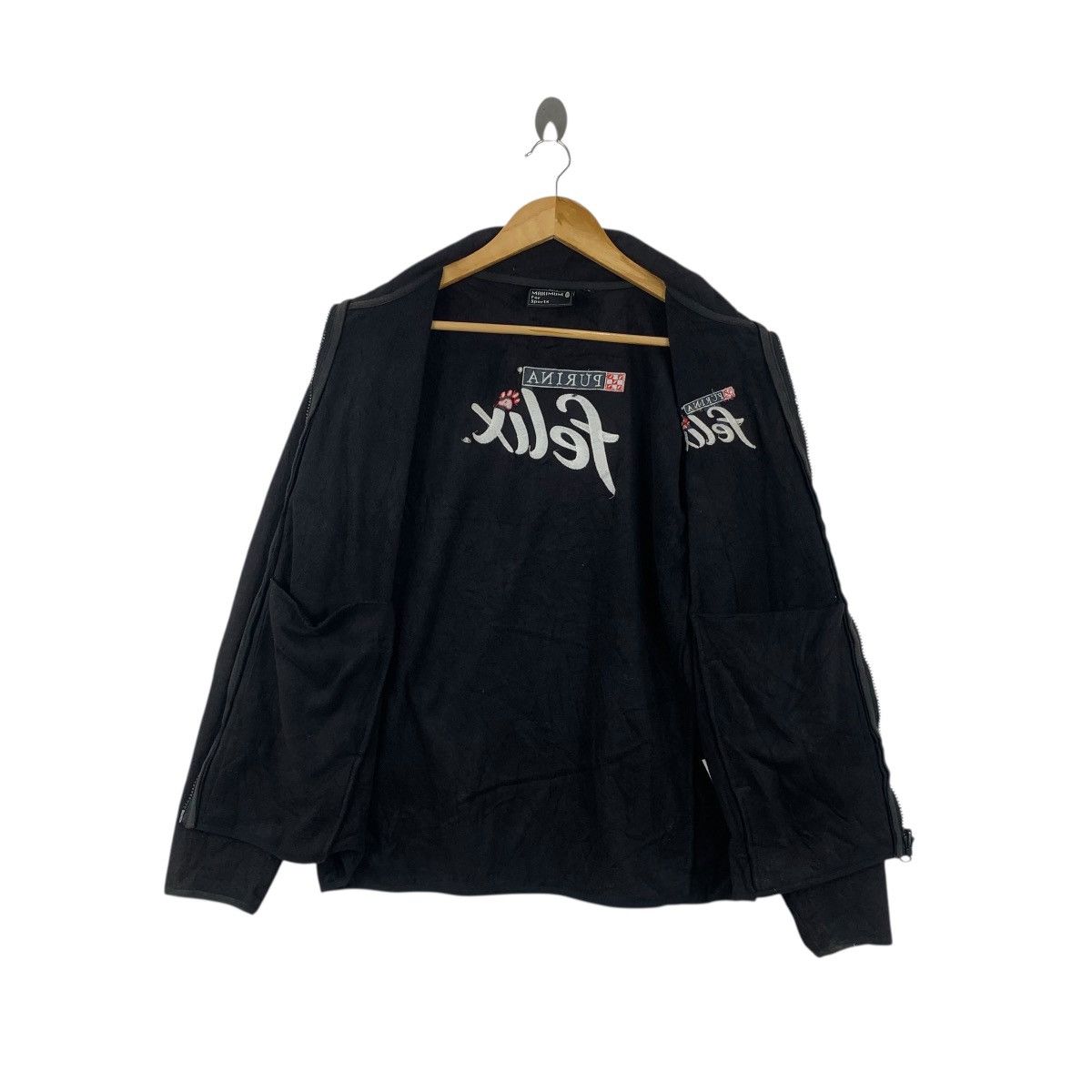 Other PURINA FELIX CAT Food Embroidered Fleece Zipper Jacket Size L / US 10 / IT 46 - 7 Thumbnail