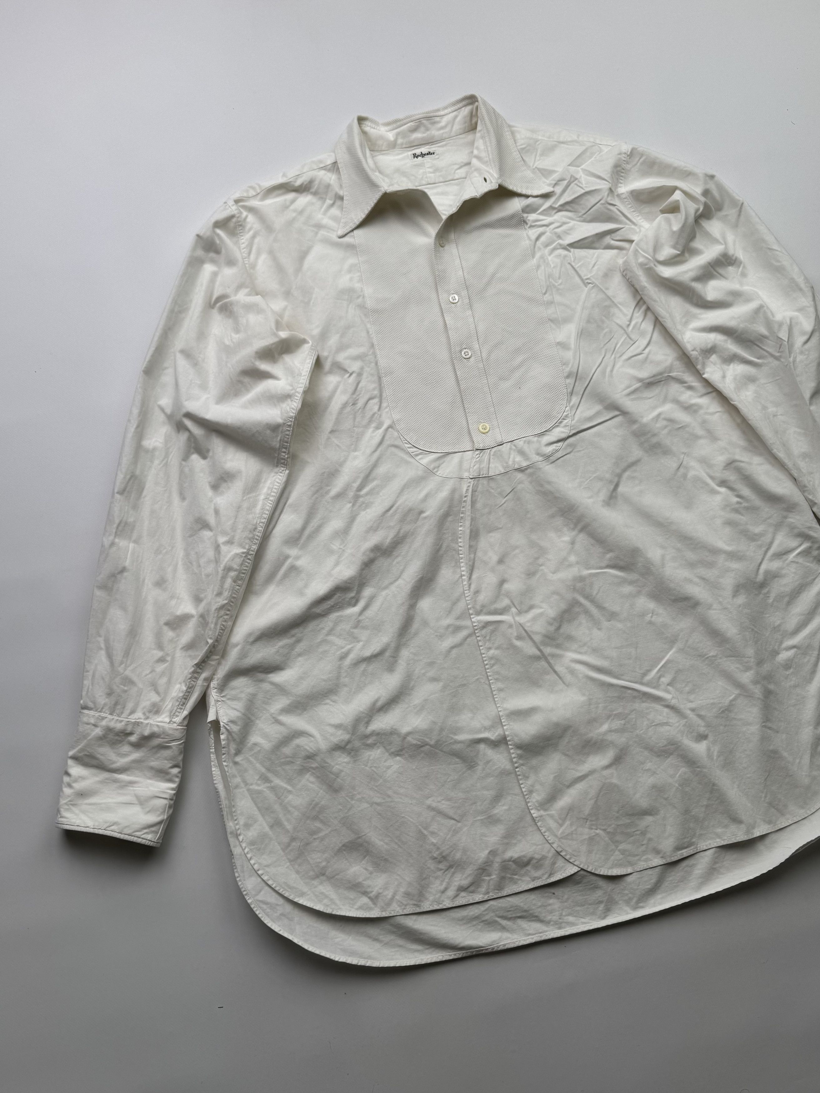 Yohji Yamamoto Vintage Asymmetry Shirt Yohji Style B689(V324)E2 Size US M / EU 48-50 / 2 - 2 Thumbnail