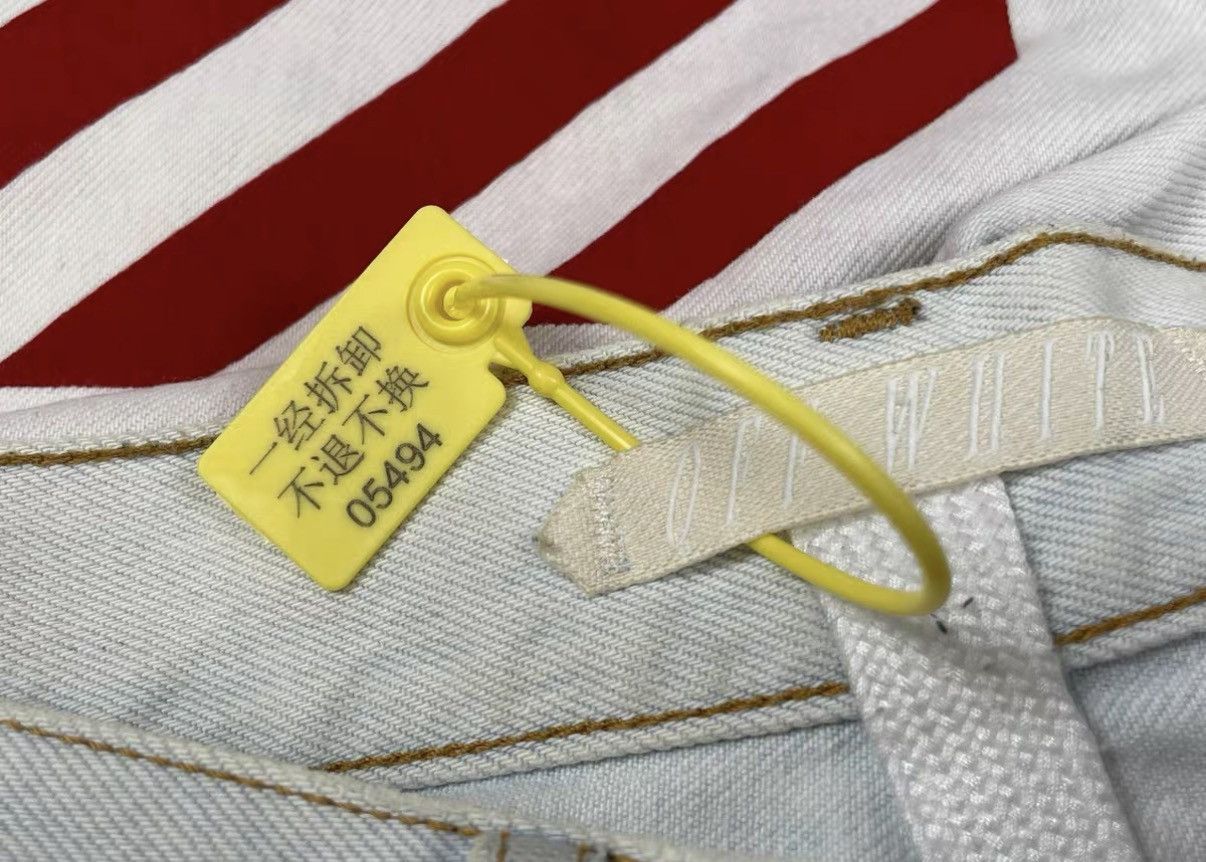 Off-White Off-White Eagle Embroidered Denim Shorts J31 Size US 28 / EU 44 - 5 Thumbnail