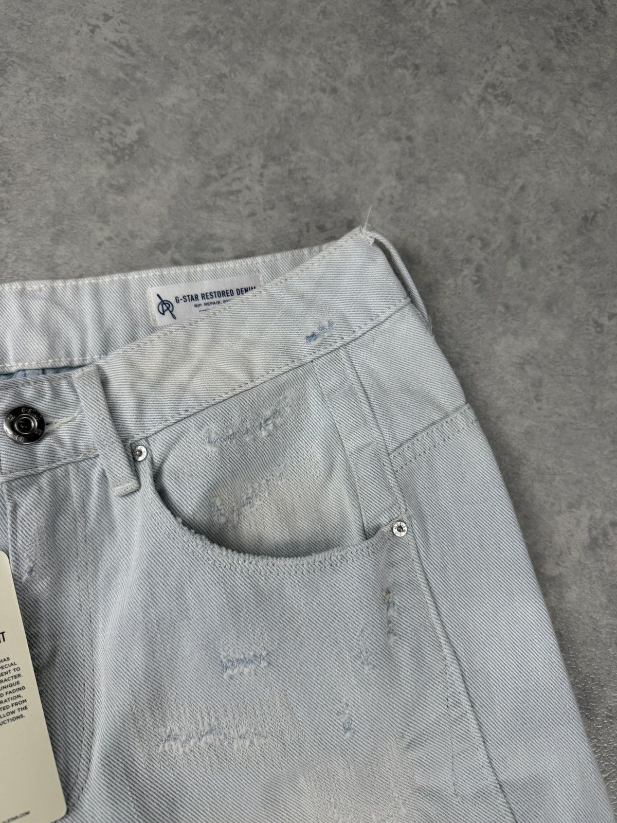 G-Star G-Star Raw Arc 3D Mid Boyfriend 7/8 Women’s Jeans Light Aged Size 25" / US 0 / IT 36 - 7 Thumbnail