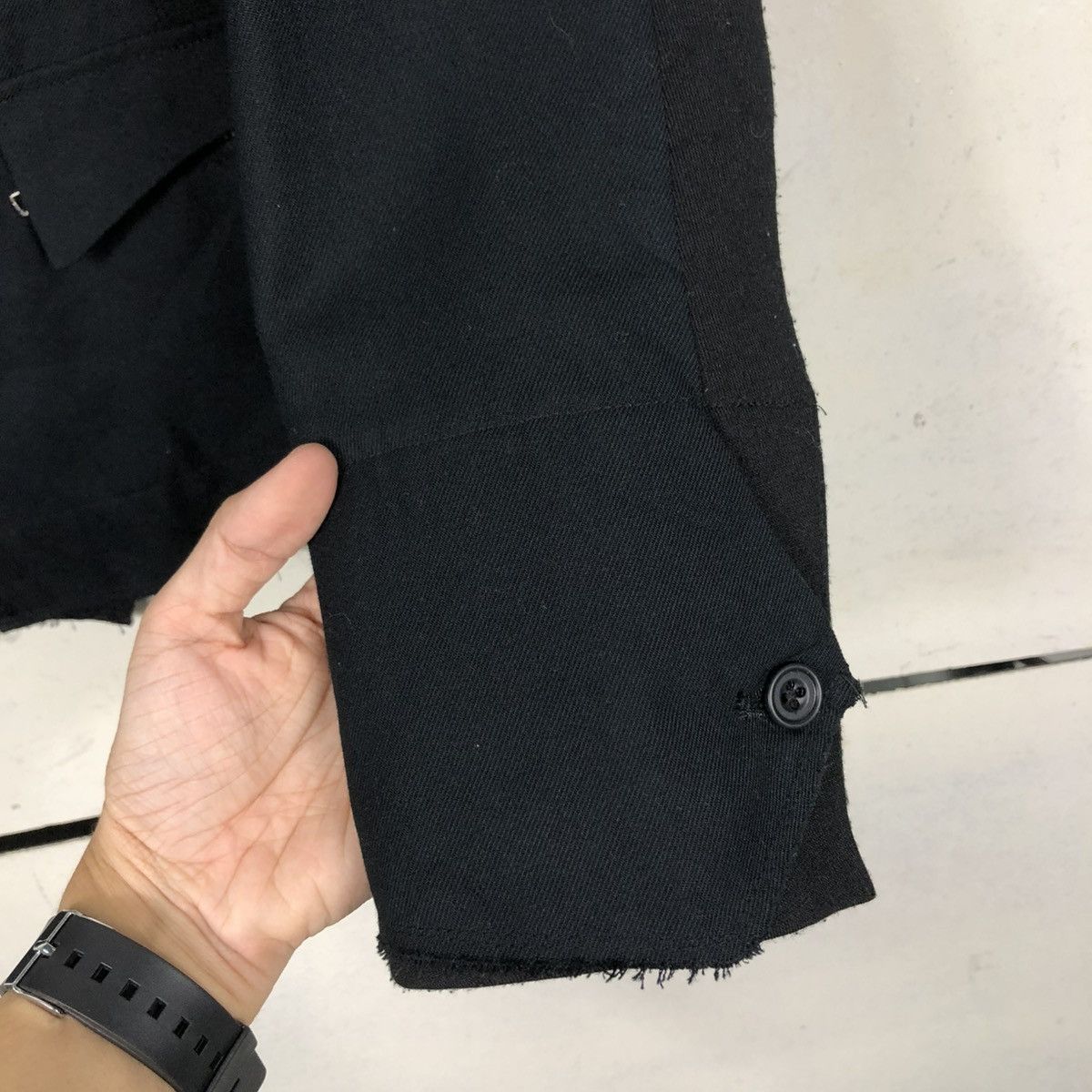 Japanese Brand 🔥ICONIC RICH BLACK CROPPED BIKER JACKET PPFM BONDAGE DESIGN Size US L / EU 52-54 / 3 - 17 Thumbnail