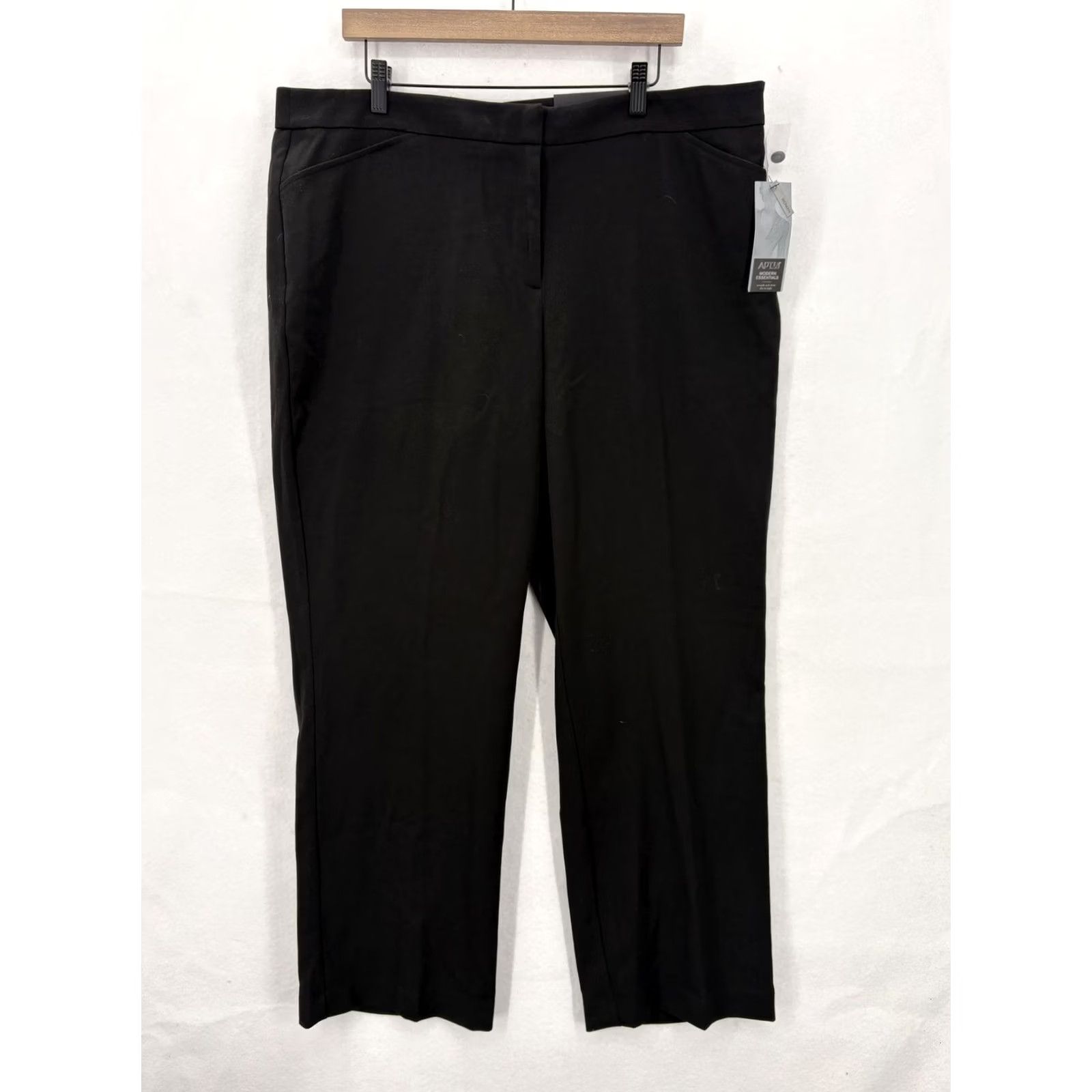 Apt. 9 APT 9 Pants Womens 18W Black Mid Rise Trouser Stretch Dress Work Career Office Pants Mens? Size 40" / US 18 - 2 Thumbnail